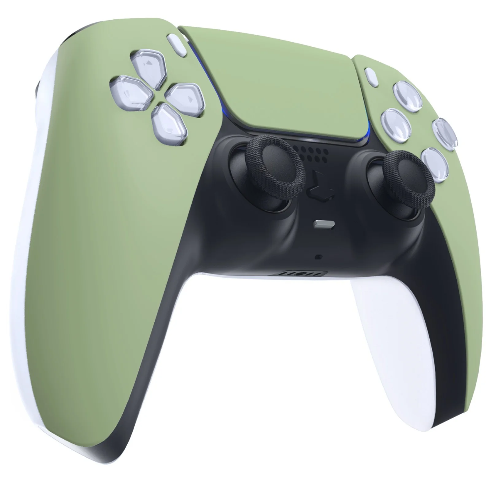 eXtremeRate Replacement Front Housing Shell with Touchpad Compatible with PS5 Controller BDM-010/020/030/040/050 - Matcha Green - Image 5
