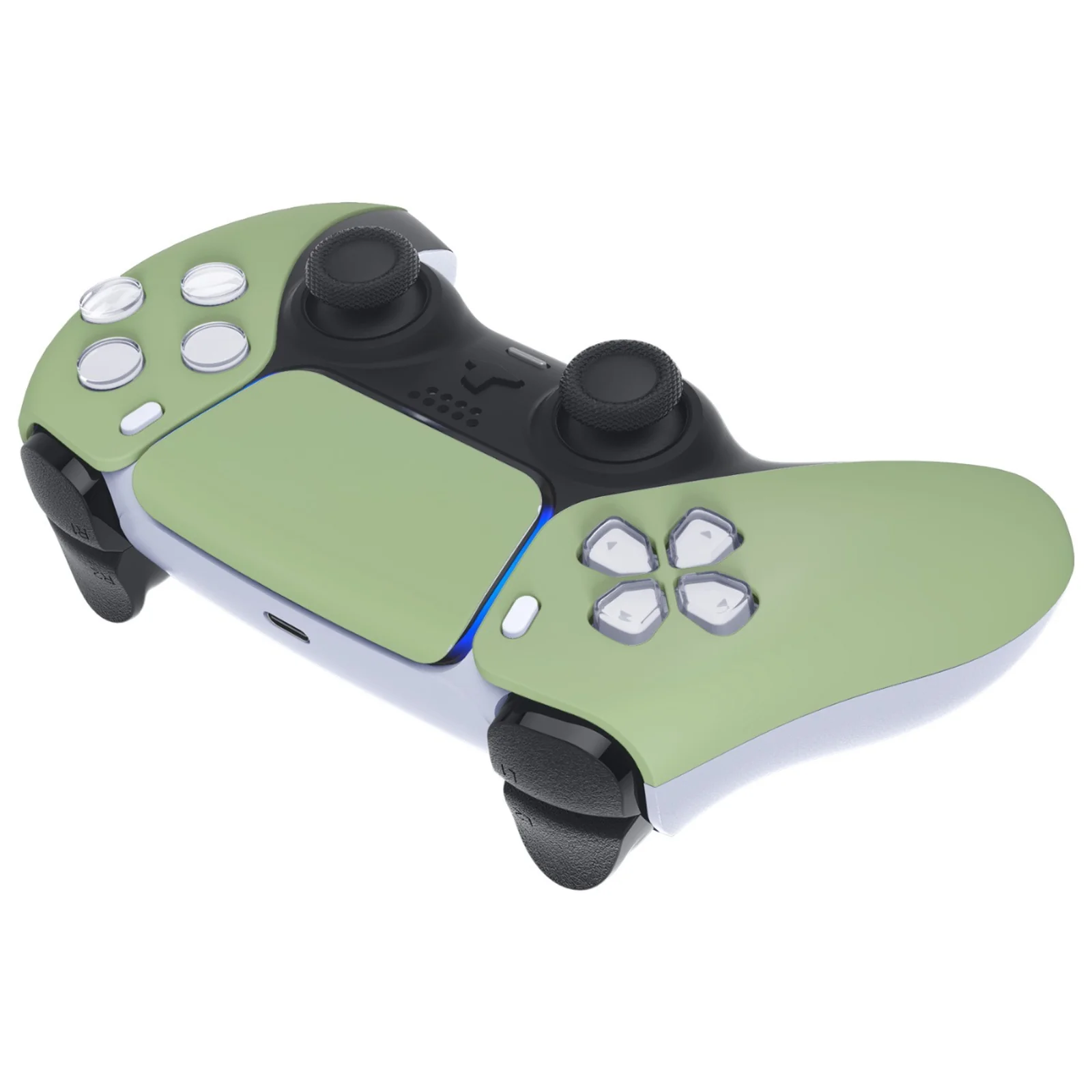 eXtremeRate Replacement Front Housing Shell with Touchpad Compatible with PS5 Controller BDM-010/020/030/040/050 - Matcha Green - Image 6