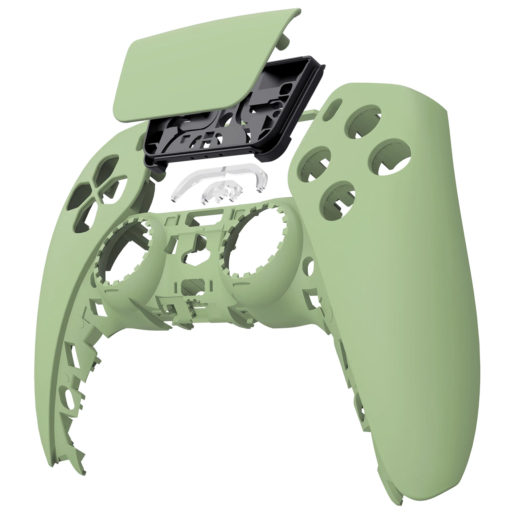 eXtremeRate Replacement Front Housing Shell with Touchpad Compatible with PS5 Controller BDM-010/020/030/040/050 - Matcha Green - Image 8