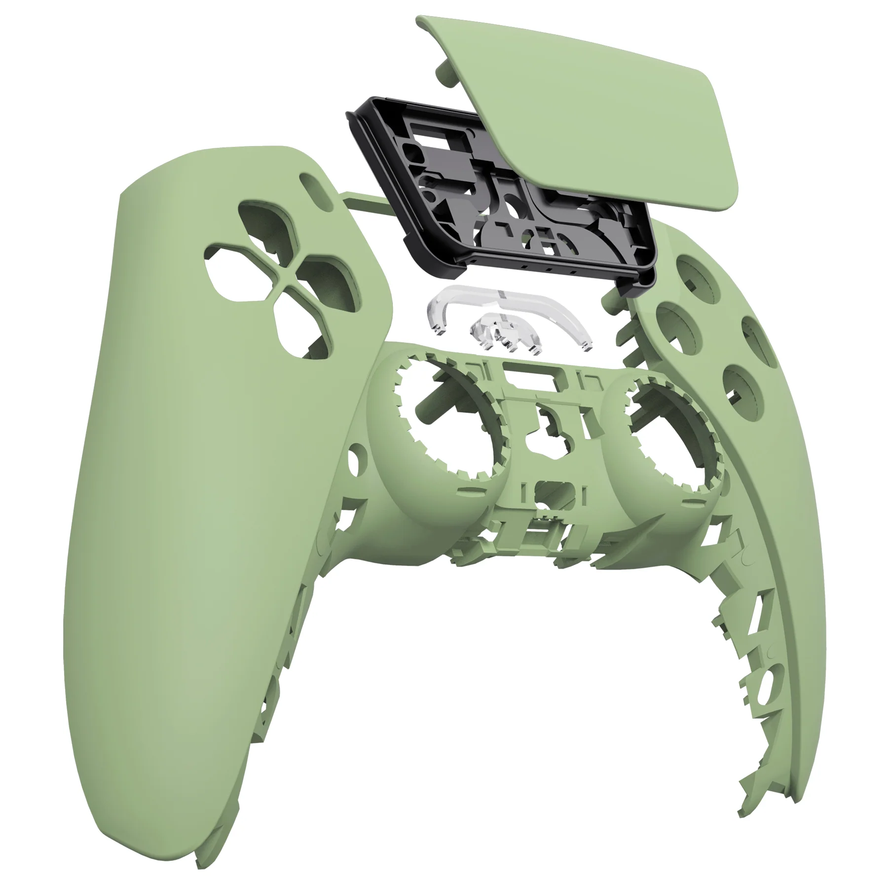 eXtremeRate Replacement Front Housing Shell with Touchpad Compatible with PS5 Controller BDM-010/020/030/040/050 - Matcha Green - Image 9
