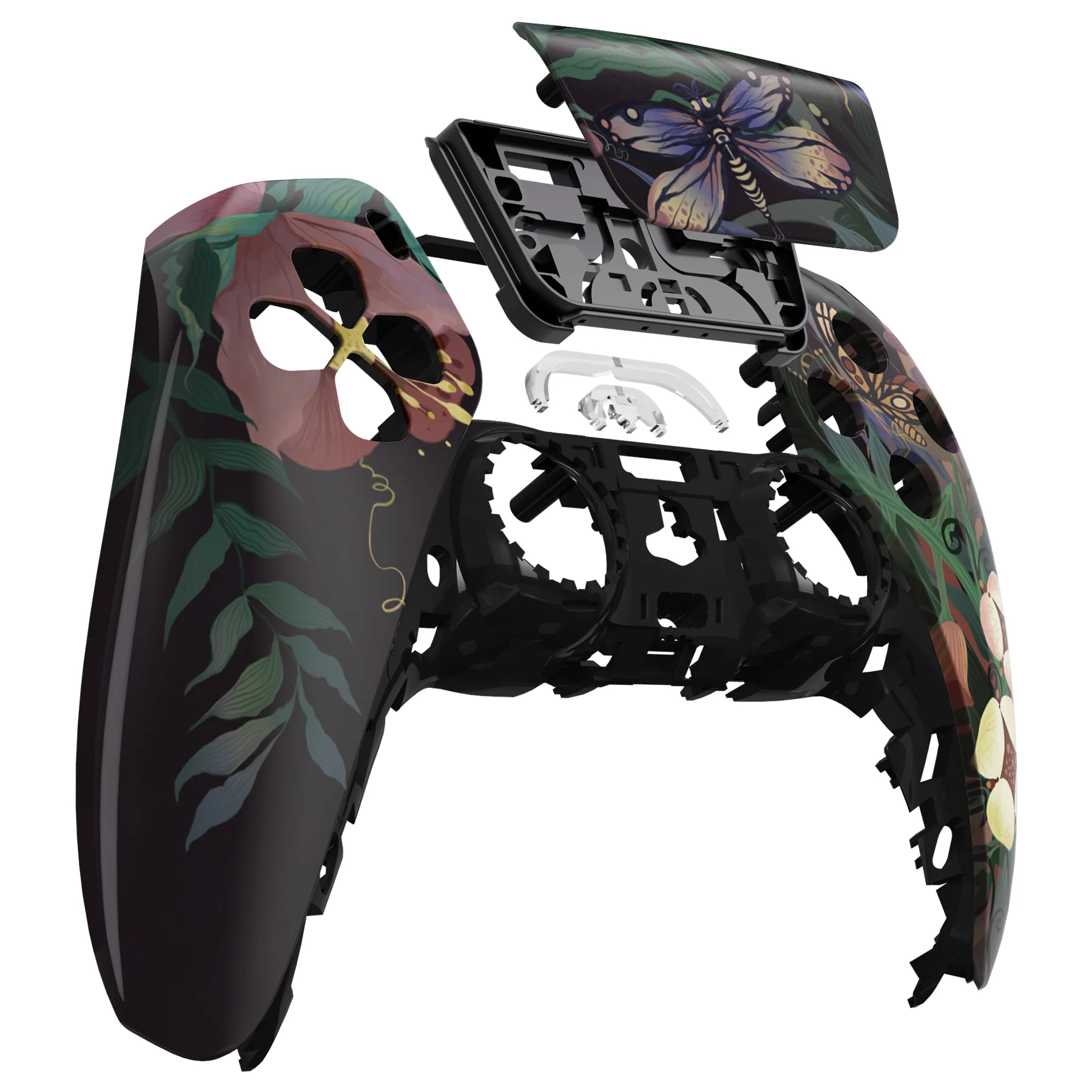 eXtremeRate Replacement Front Housing Shell with Touchpad Compatible with PS5 Controller BDM-010/020/030/040/050 - Mysterious Garden - Image 9