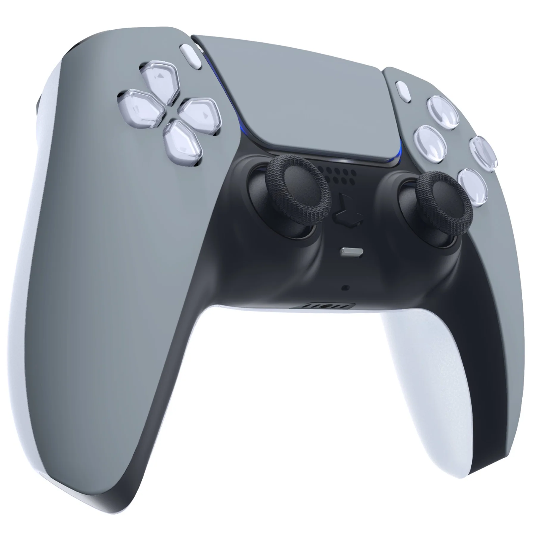 eXtremeRate Replacement Front Housing Shell with Touchpad Compatible with PS5 Controller BDM-010/020/030/040/050/060 - New Hope Gray - Image 5