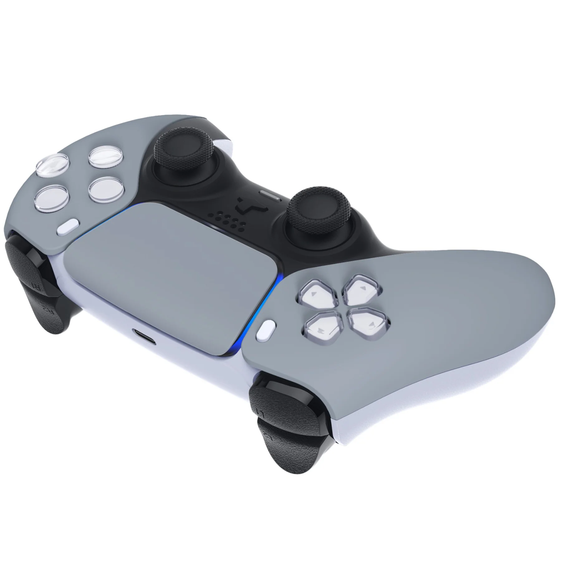eXtremeRate Replacement Front Housing Shell with Touchpad Compatible with PS5 Controller BDM-010/020/030/040/050/060 - New Hope Gray - Image 6
