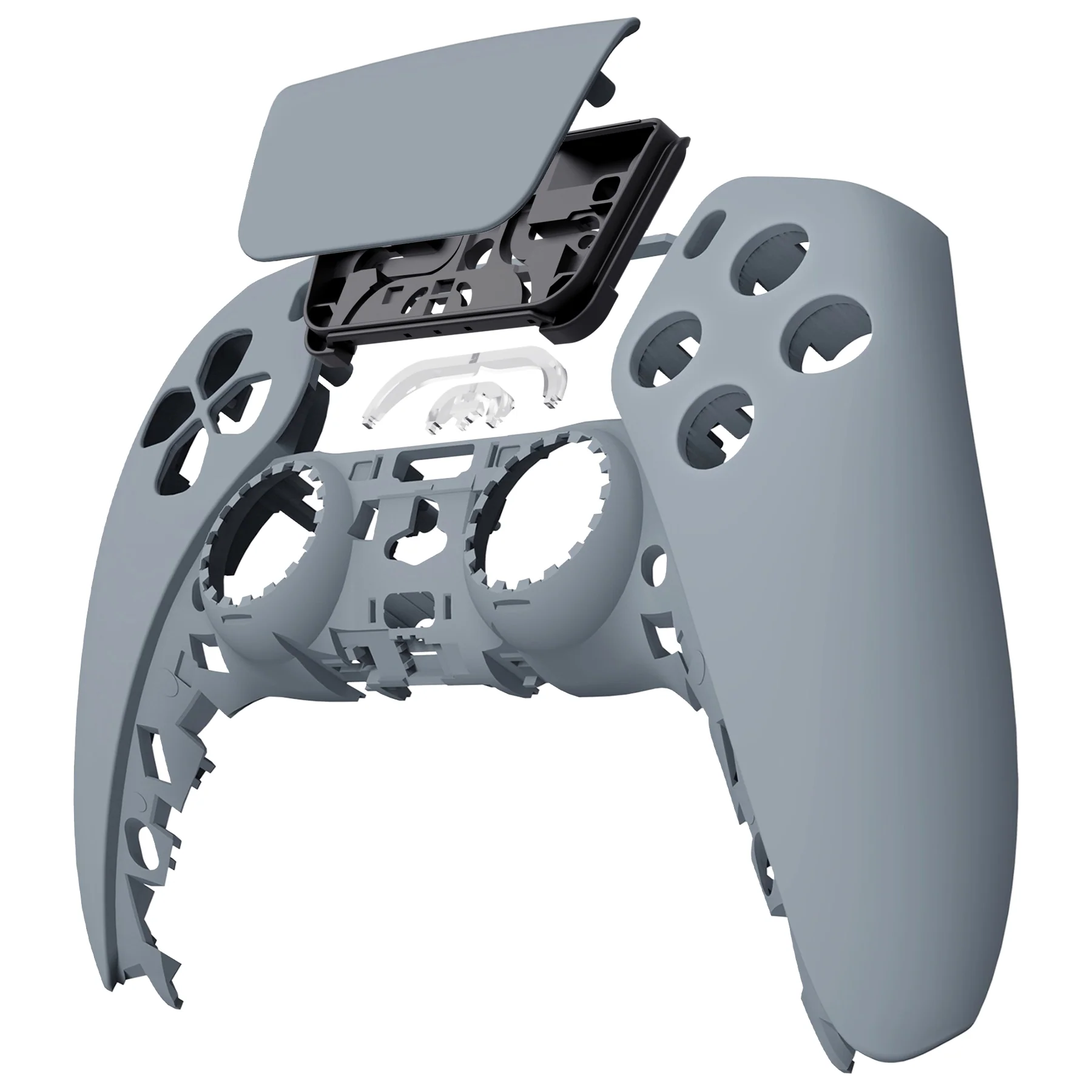 eXtremeRate Replacement Front Housing Shell with Touchpad Compatible with PS5 Controller BDM-010/020/030/040/050/060 - New Hope Gray - Image 8