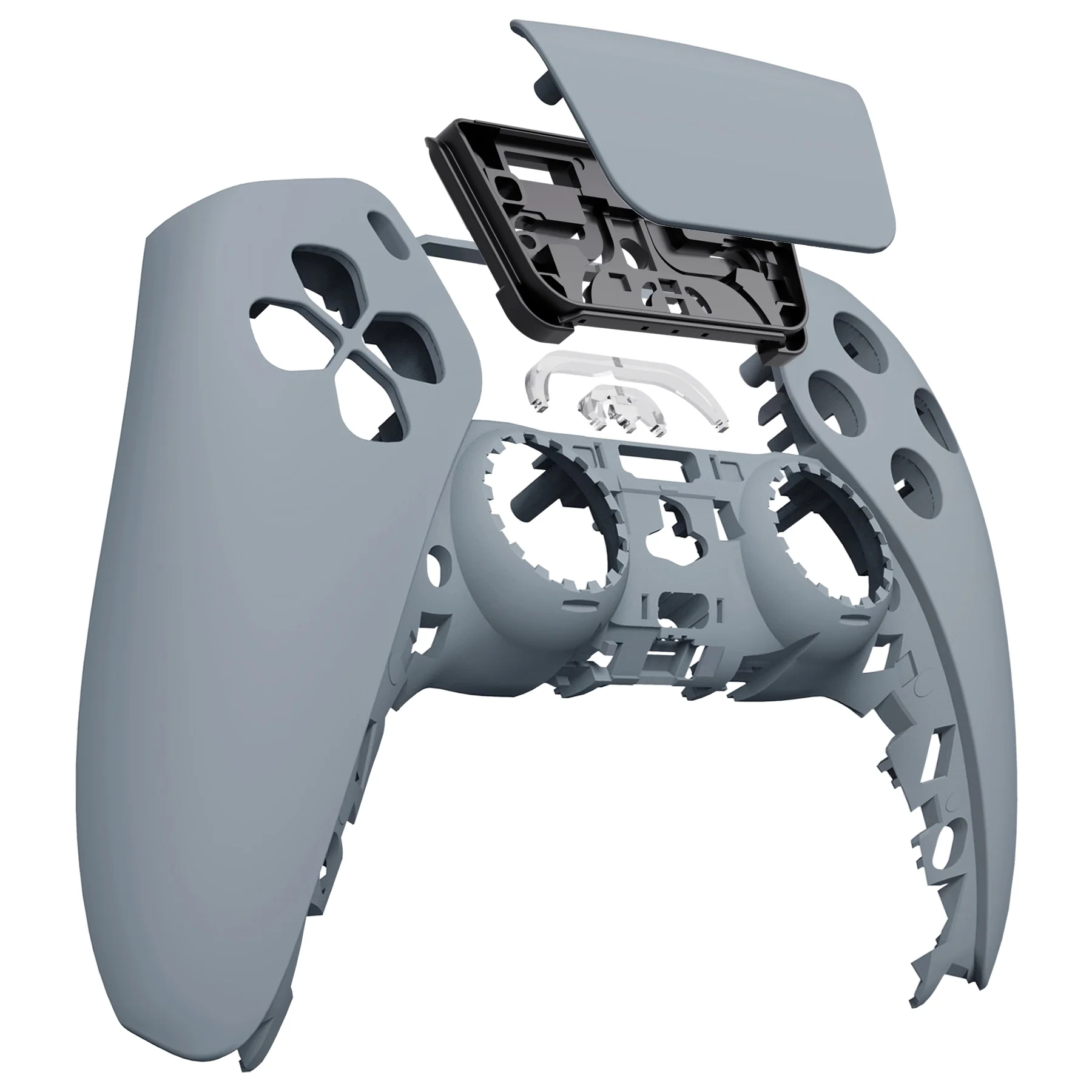 eXtremeRate Replacement Front Housing Shell with Touchpad Compatible with PS5 Controller BDM-010/020/030/040/050/060 - New Hope Gray - Image 9
