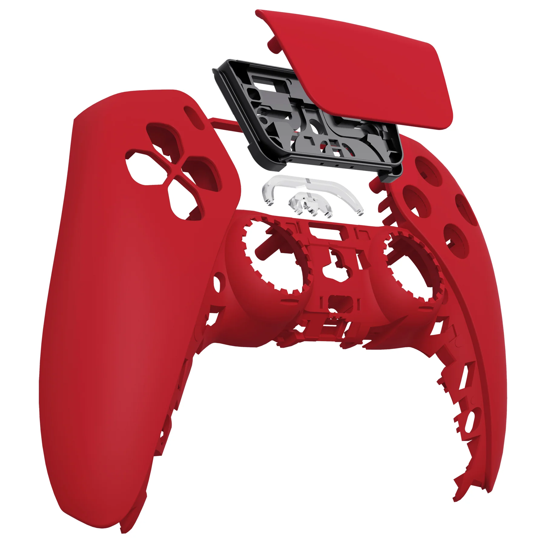 eXtremeRate Replacement Front Housing Shell with Touchpad Compatible with PS5 Controller BDM-010/020/030/040/050 - Passion Red - Image 9