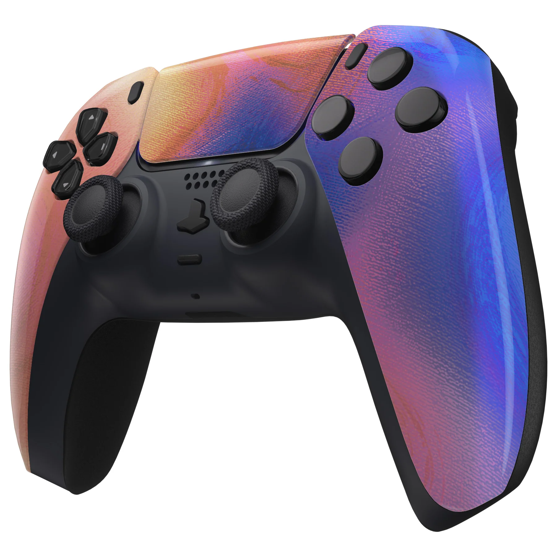 eXtremeRate Replacement Front Housing Shell with Touchpad Compatible with PS5 Controller BDM-010/020/030/040/050 - Purple Red Swirl - Image 4