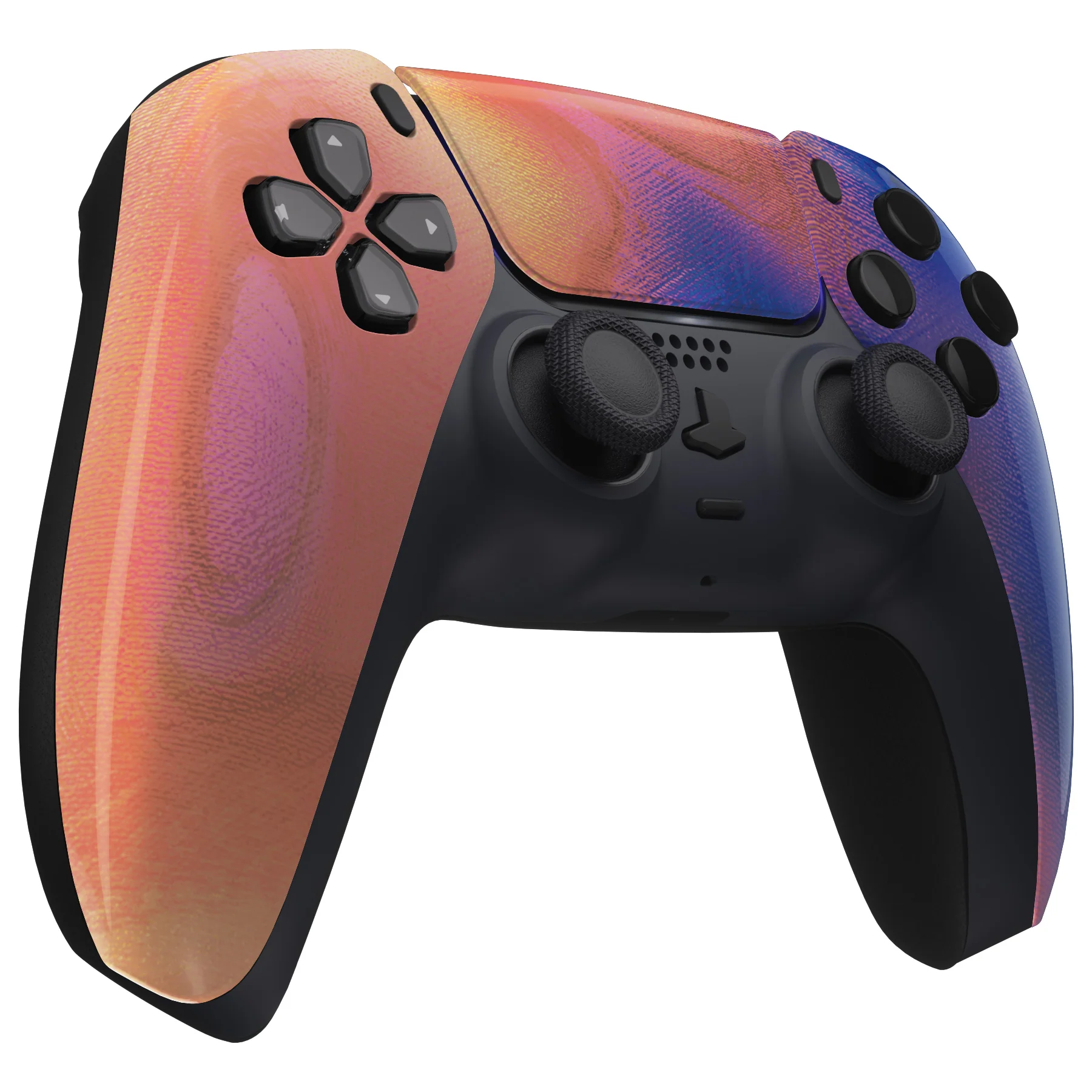 eXtremeRate Replacement Front Housing Shell with Touchpad Compatible with PS5 Controller BDM-010/020/030/040/050 - Purple Red Swirl - Image 5