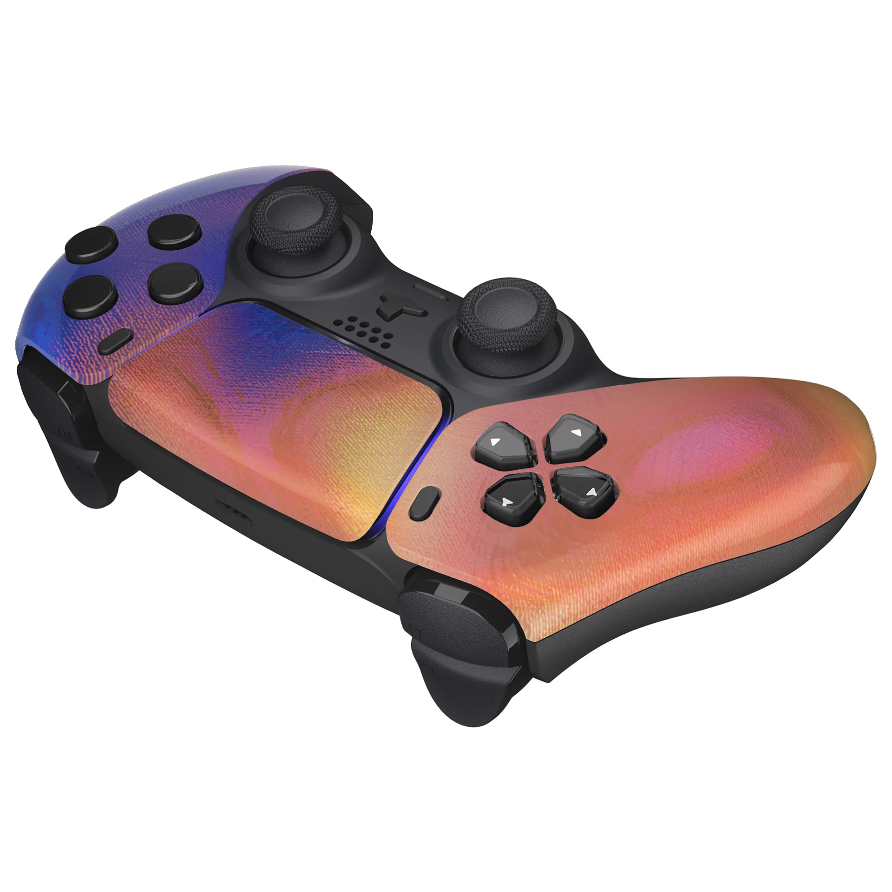 eXtremeRate Replacement Front Housing Shell with Touchpad Compatible with PS5 Controller BDM-010/020/030/040/050 - Purple Red Swirl - Image 6