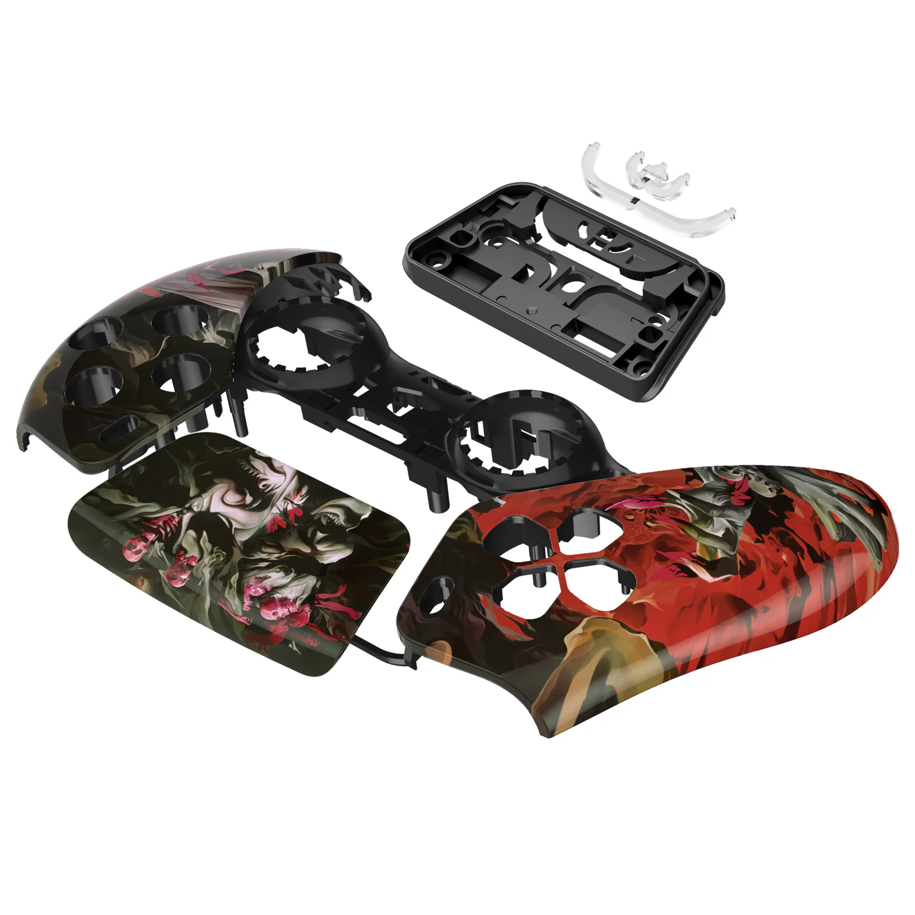 eXtremeRate Replacement Front Housing Shell with Touchpad Compatible with PS5 Controller BDM-010/020/030/040/050 - Rage of Asura - Image 10