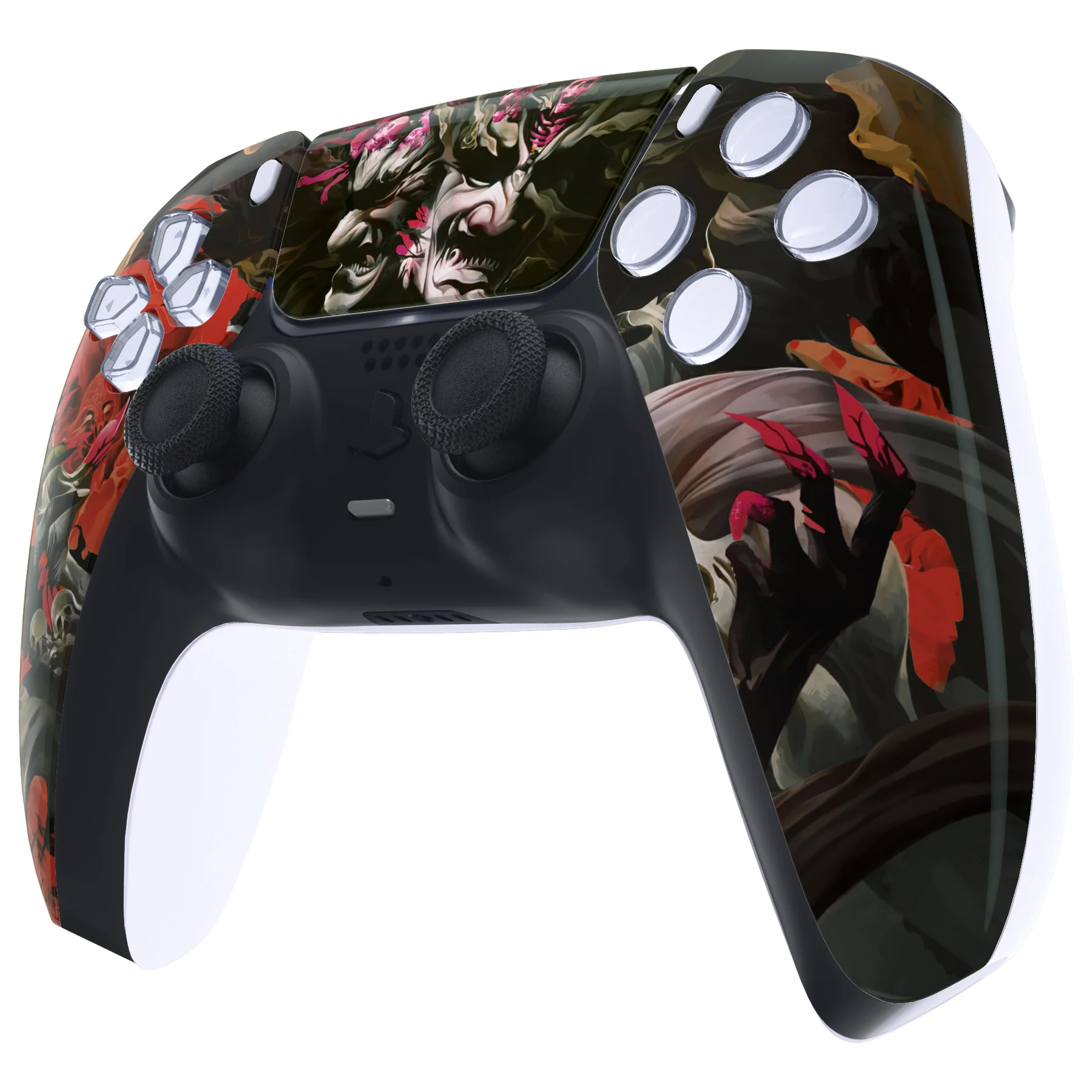 eXtremeRate Replacement Front Housing Shell with Touchpad Compatible with PS5 Controller BDM-010/020/030/040/050 - Rage of Asura - Image 4