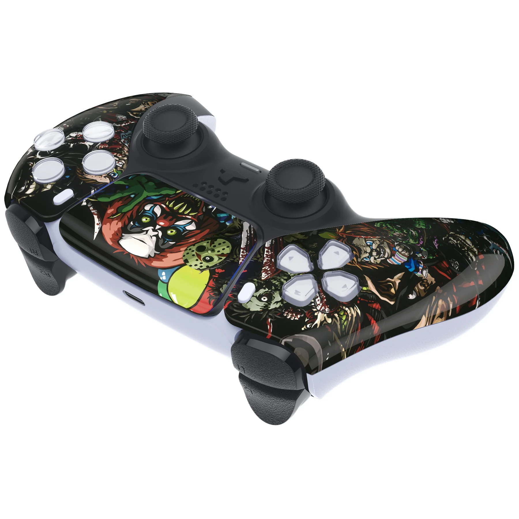 eXtremeRate Replacement Front Housing Shell with Touchpad Compatible with PS5 Controller BDM-010/020/030/040/050 - Scary Party - Image 6