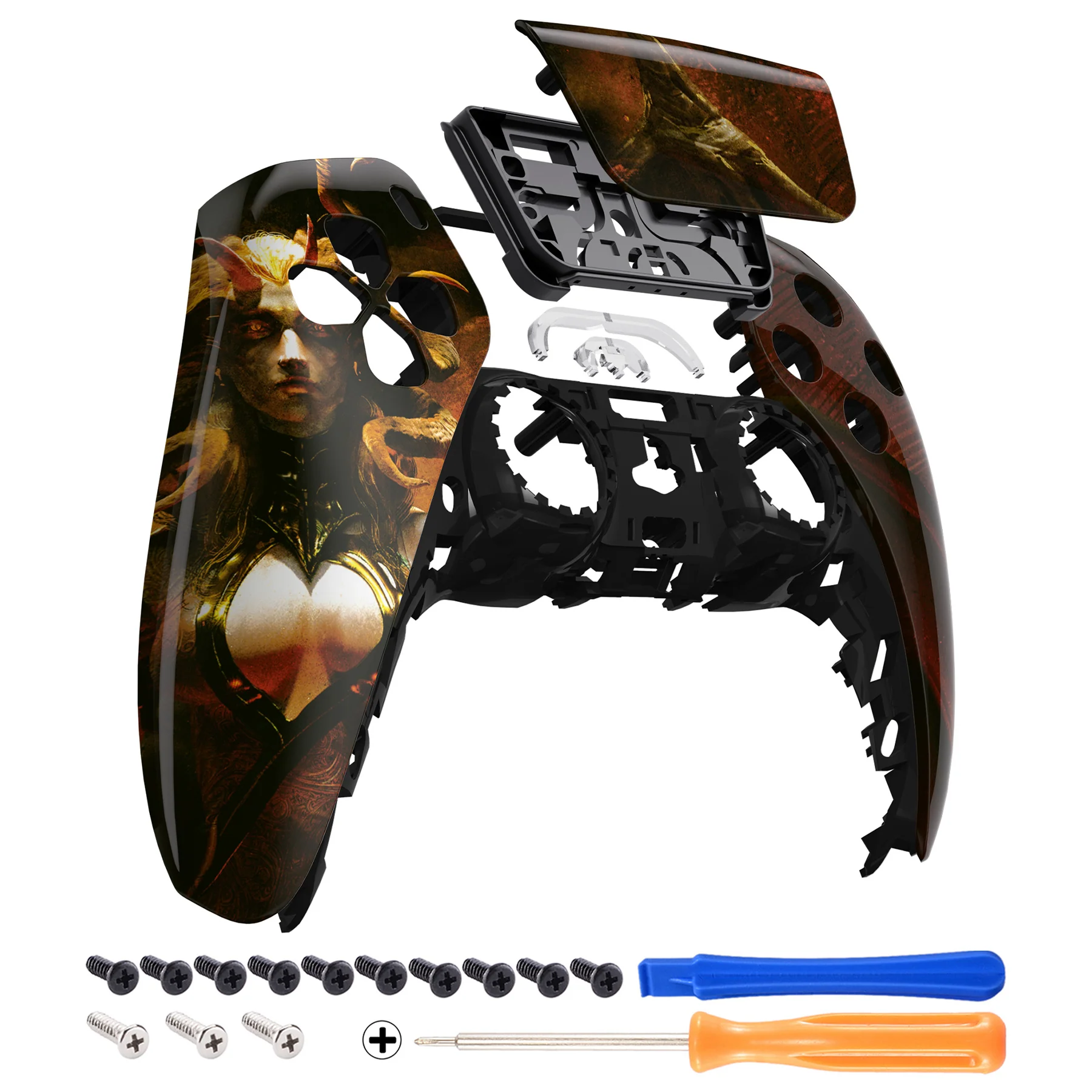 eXtremeRate Replacement Front Housing Shell with Touchpad Compatible with PS5 Controller BDM-010/020/030/040/050 - The Lilith - Image 7