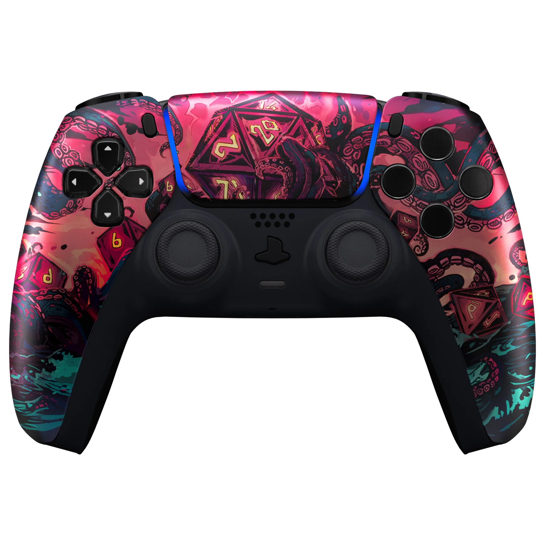 eXtremeRate Replacement Front Housing Shell with Touchpad Compatible with PS5 Controller BDM-010/020/030/040/050 - Treasure of Abyss - Image 2