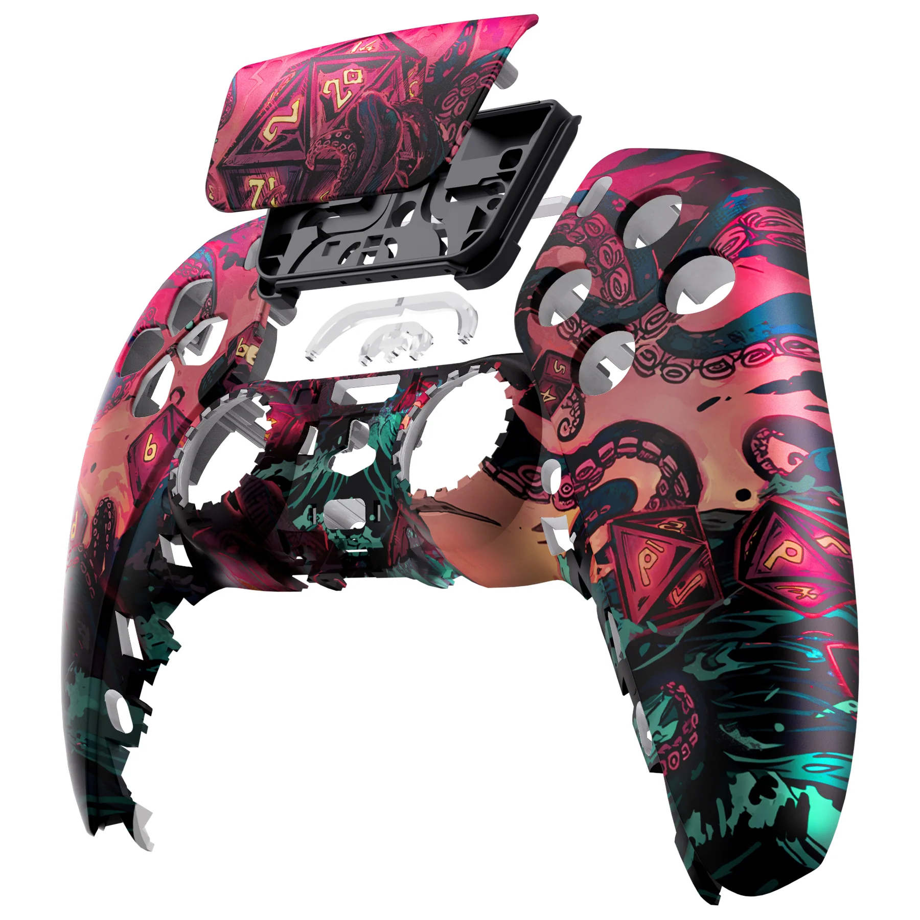 eXtremeRate Replacement Front Housing Shell with Touchpad Compatible with PS5 Controller BDM-010/020/030/040/050 - Treasure of Abyss - Image 8