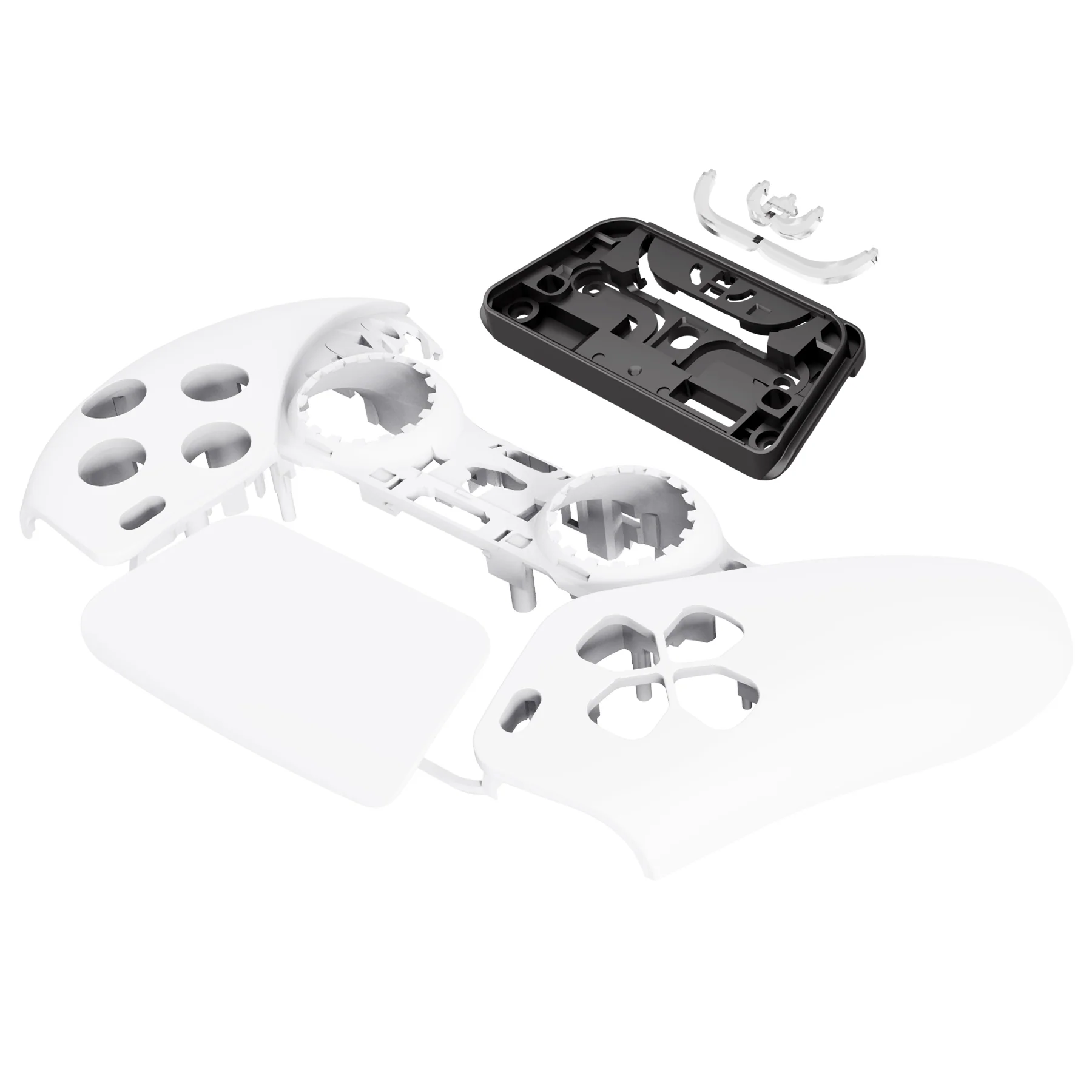 eXtremeRate Replacement Front Housing Shell with Touchpad Compatible with PS5 Controller BDM-010/020/030/040/050/060 - White - Image 10