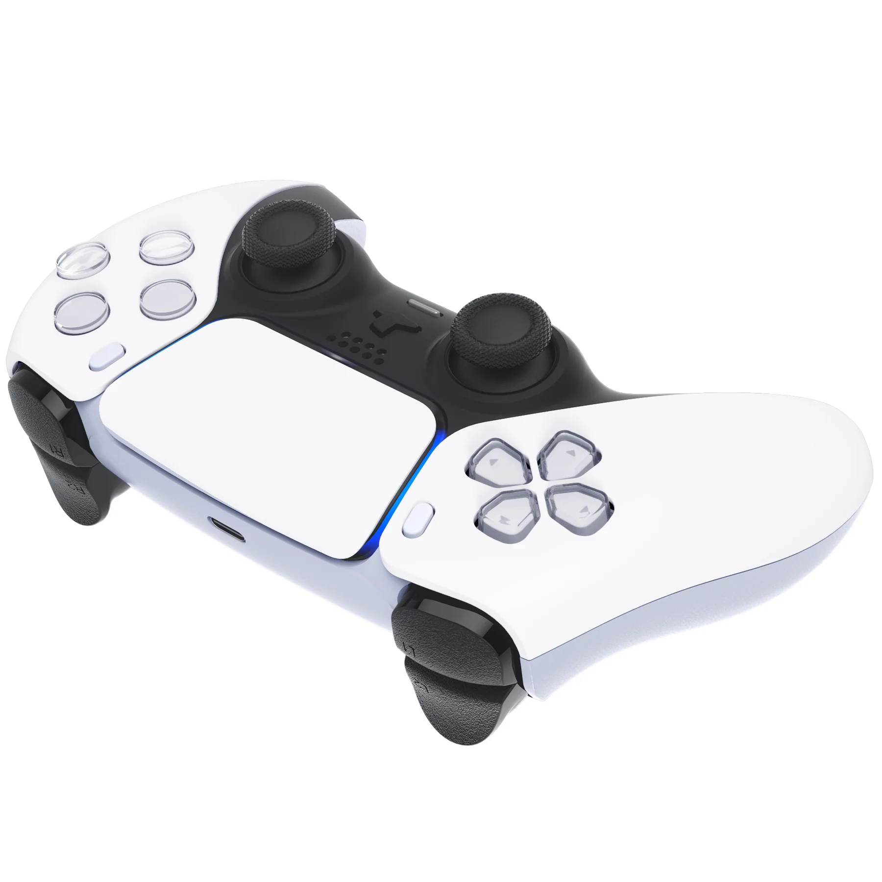 eXtremeRate Replacement Front Housing Shell with Touchpad Compatible with PS5 Controller BDM-010/020/030/040/050/060 - White - Image 6