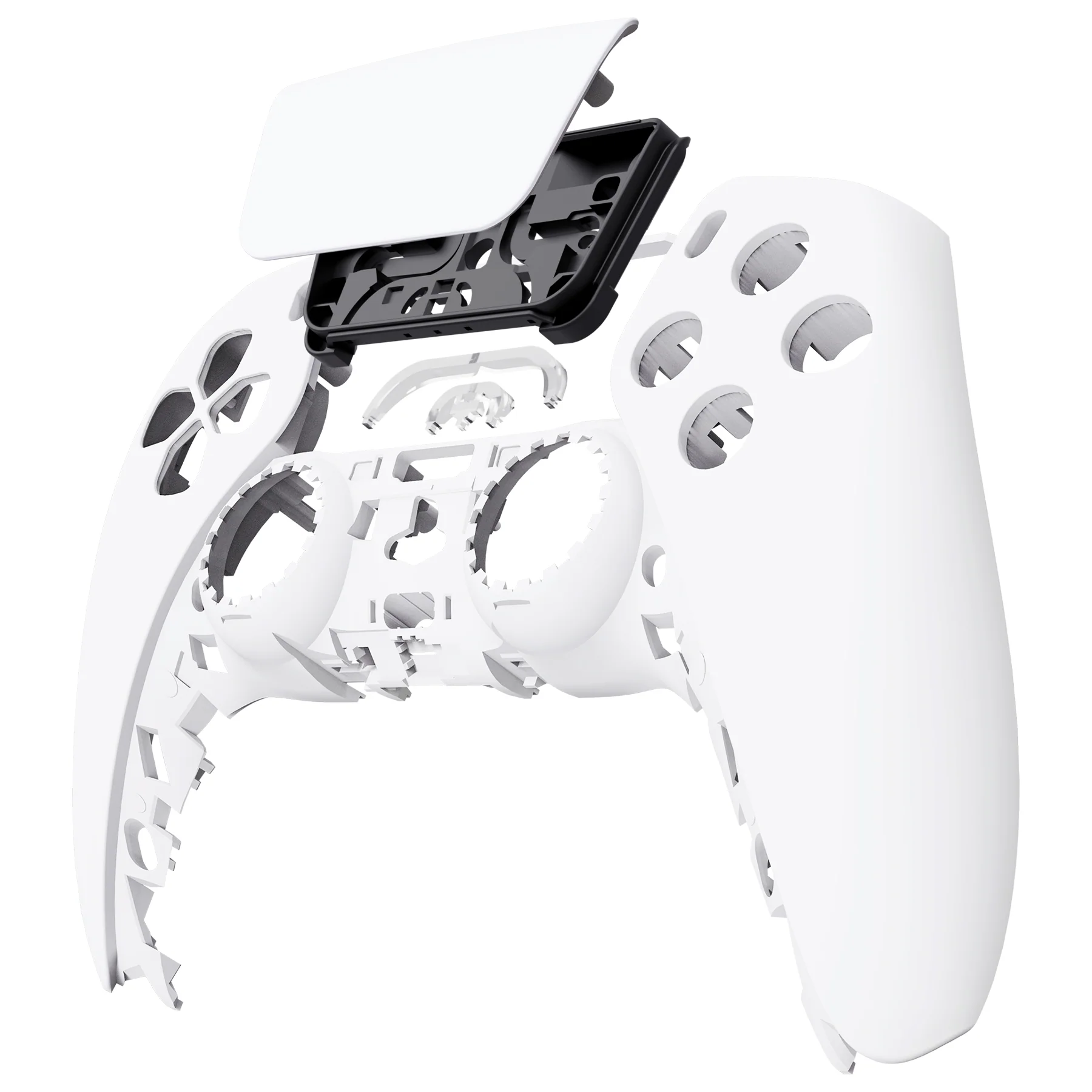 eXtremeRate Replacement Front Housing Shell with Touchpad Compatible with PS5 Controller BDM-010/020/030/040/050/060 - White - Image 8