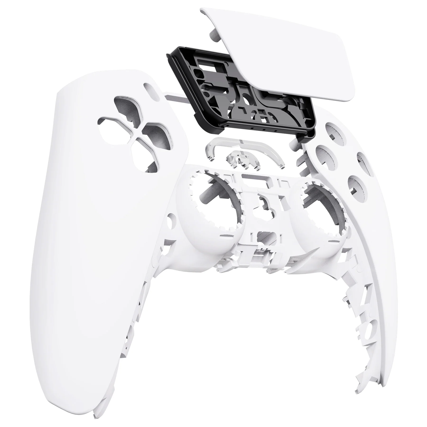 eXtremeRate Replacement Front Housing Shell with Touchpad Compatible with PS5 Controller BDM-010/020/030/040/050/060 - White - Image 9