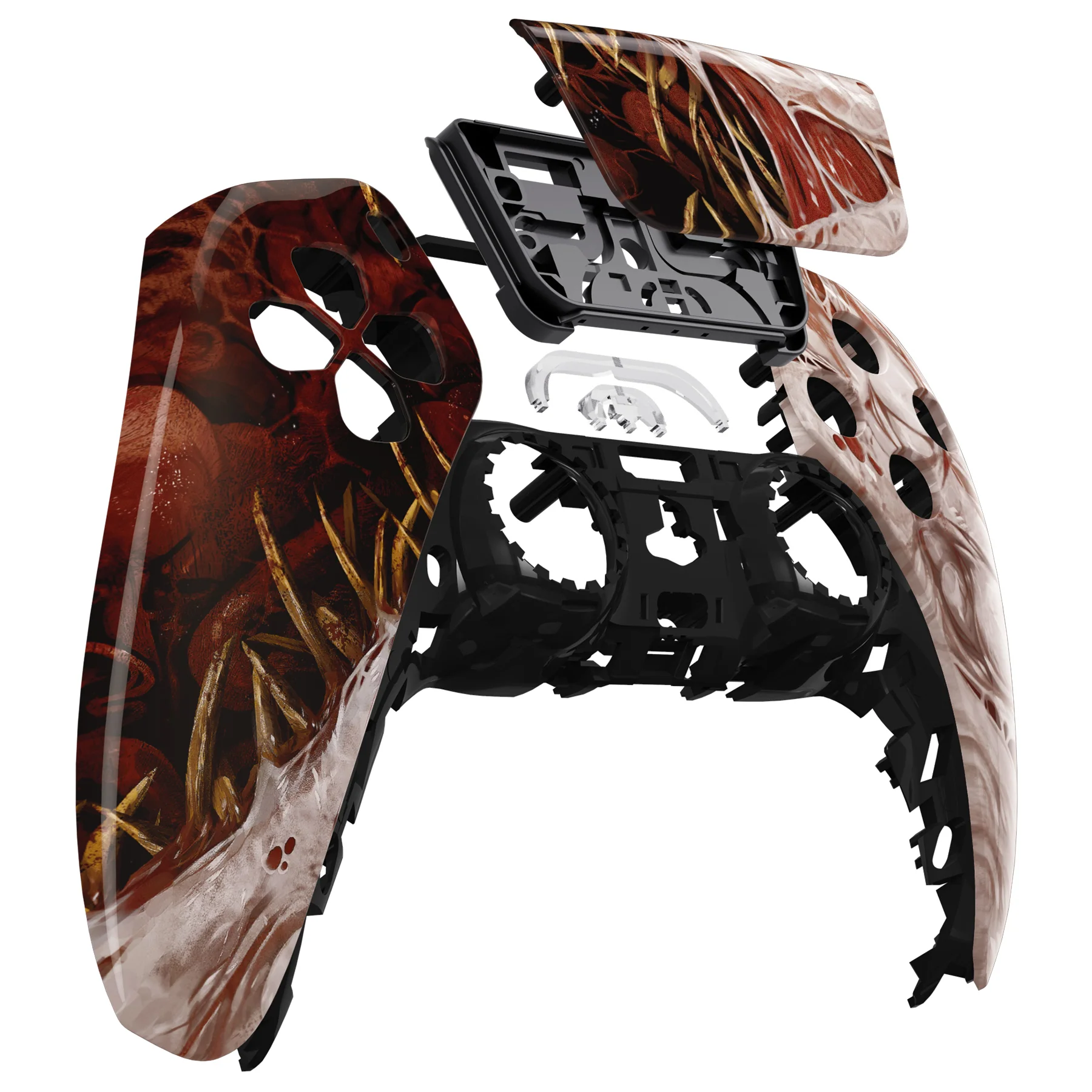 eXtremeRate Replacement Front Housing Shell with Touchpad Compatible with PS5 Controller BDM-010/020/030/040/050 - Xeno Species - Image 9