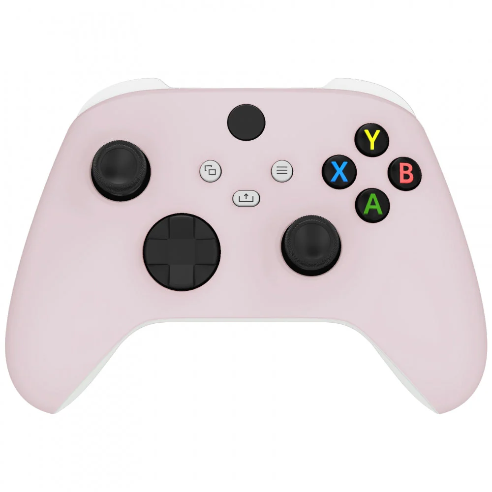 eXtremeRate Replacement Front Housing Shells with Side Rails Panels for Xbox Series X & S Controller - Cherry Blossoms Pink - Image 4