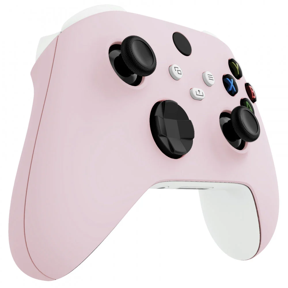 eXtremeRate Replacement Front Housing Shells with Side Rails Panels for Xbox Series X & S Controller - Cherry Blossoms Pink - Image 6