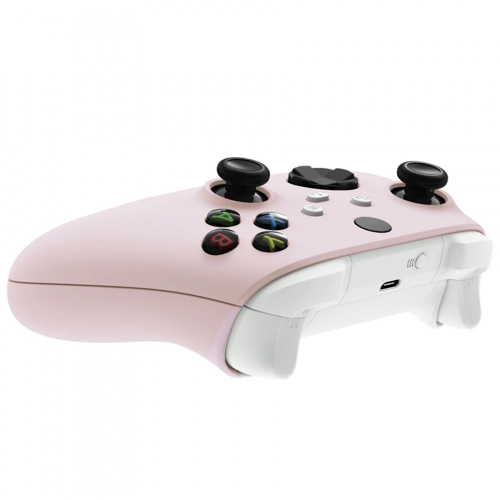 eXtremeRate Replacement Front Housing Shells with Side Rails Panels for Xbox Series X & S Controller - Cherry Blossoms Pink - Image 8