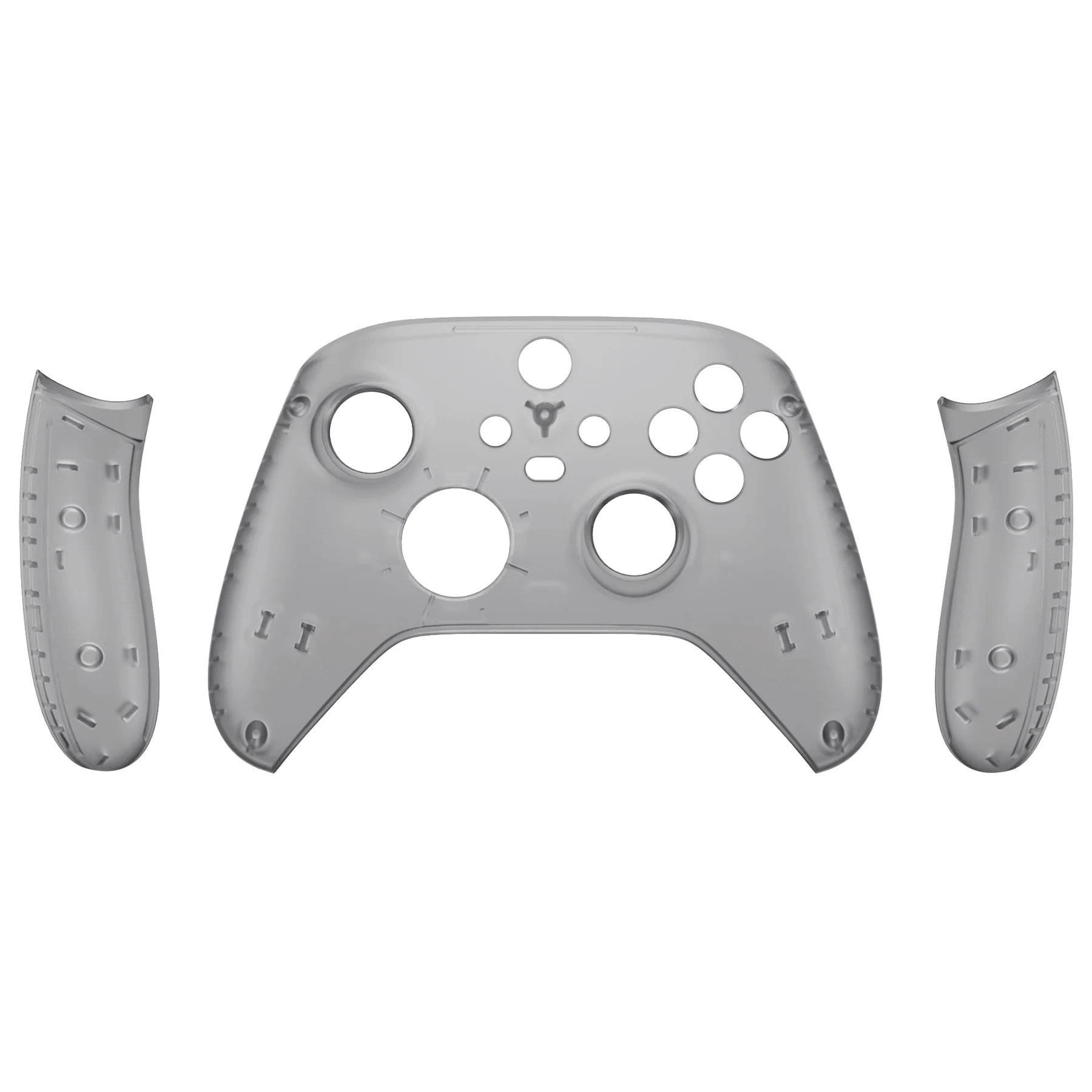 eXtremeRate Replacement Front Housing Shells with Side Rails Panels for Xbox Series X & S Controller - Clear Black - Image 9