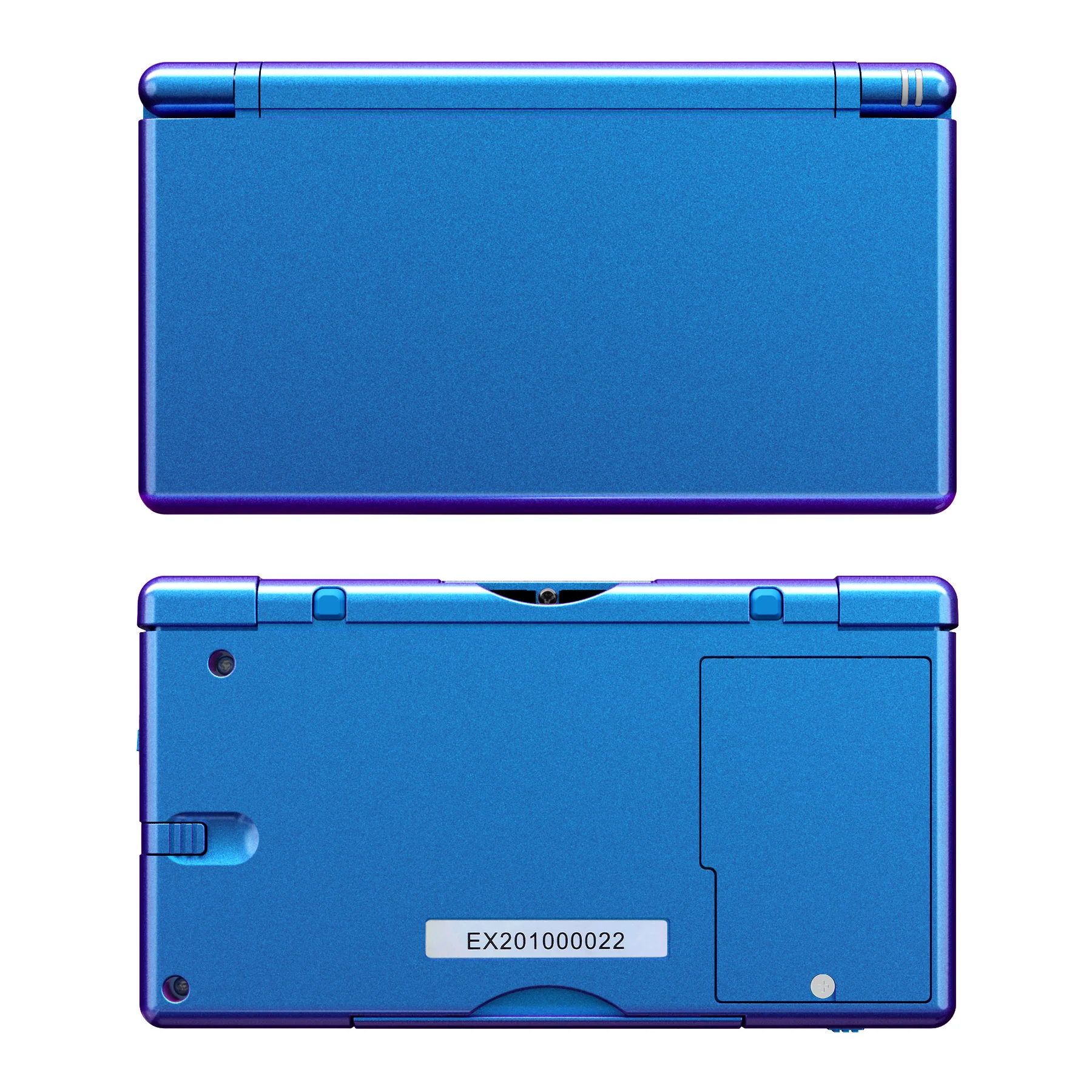 eXtremeRate Replacement Full Housing Shell & Buttons with Screen Lens for Nintendo DS Lite NDSL - Chameleon Purple Blue - Image 2