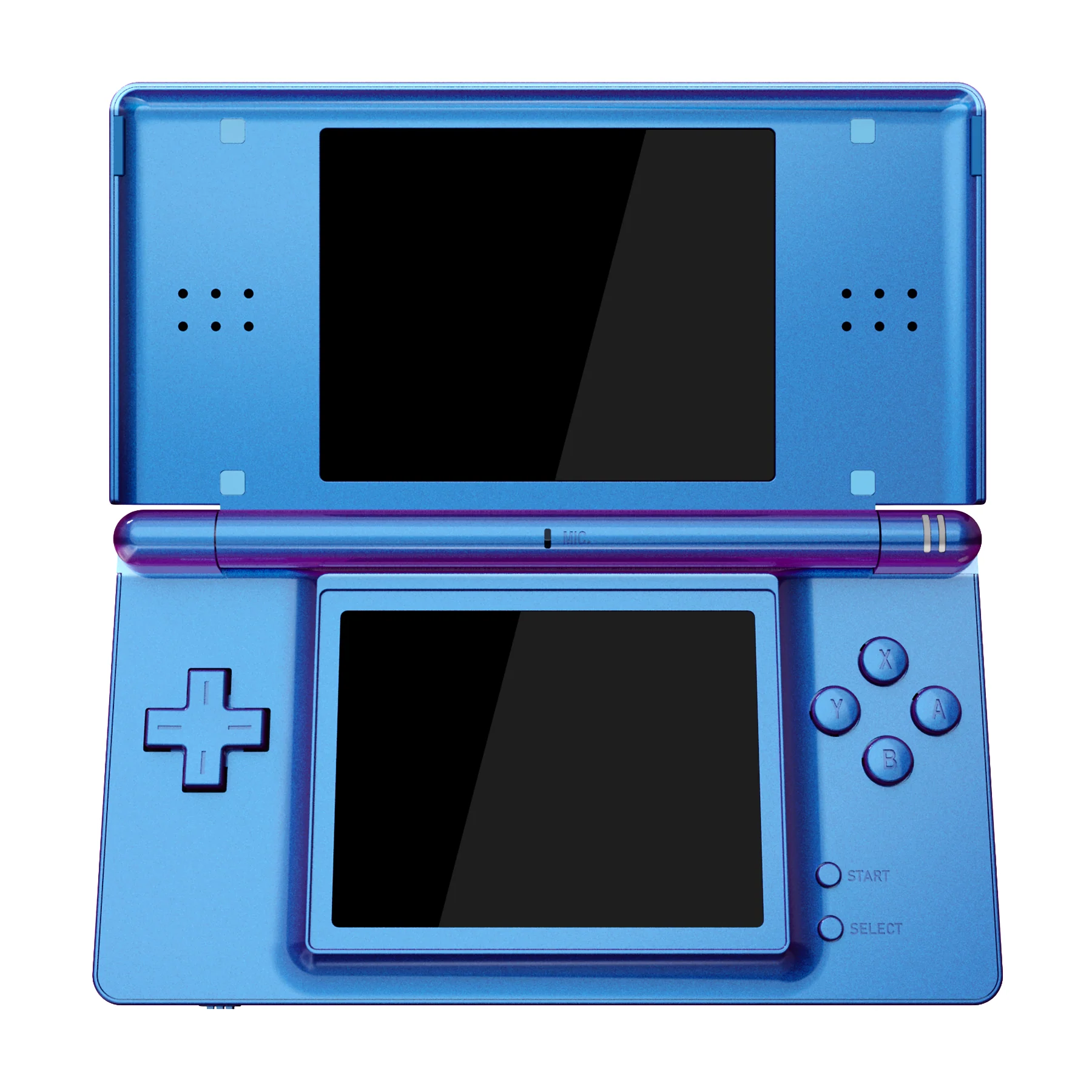 eXtremeRate Replacement Full Housing Shell & Buttons with Screen Lens for Nintendo DS Lite NDSL - Chameleon Purple Blue - Image 3