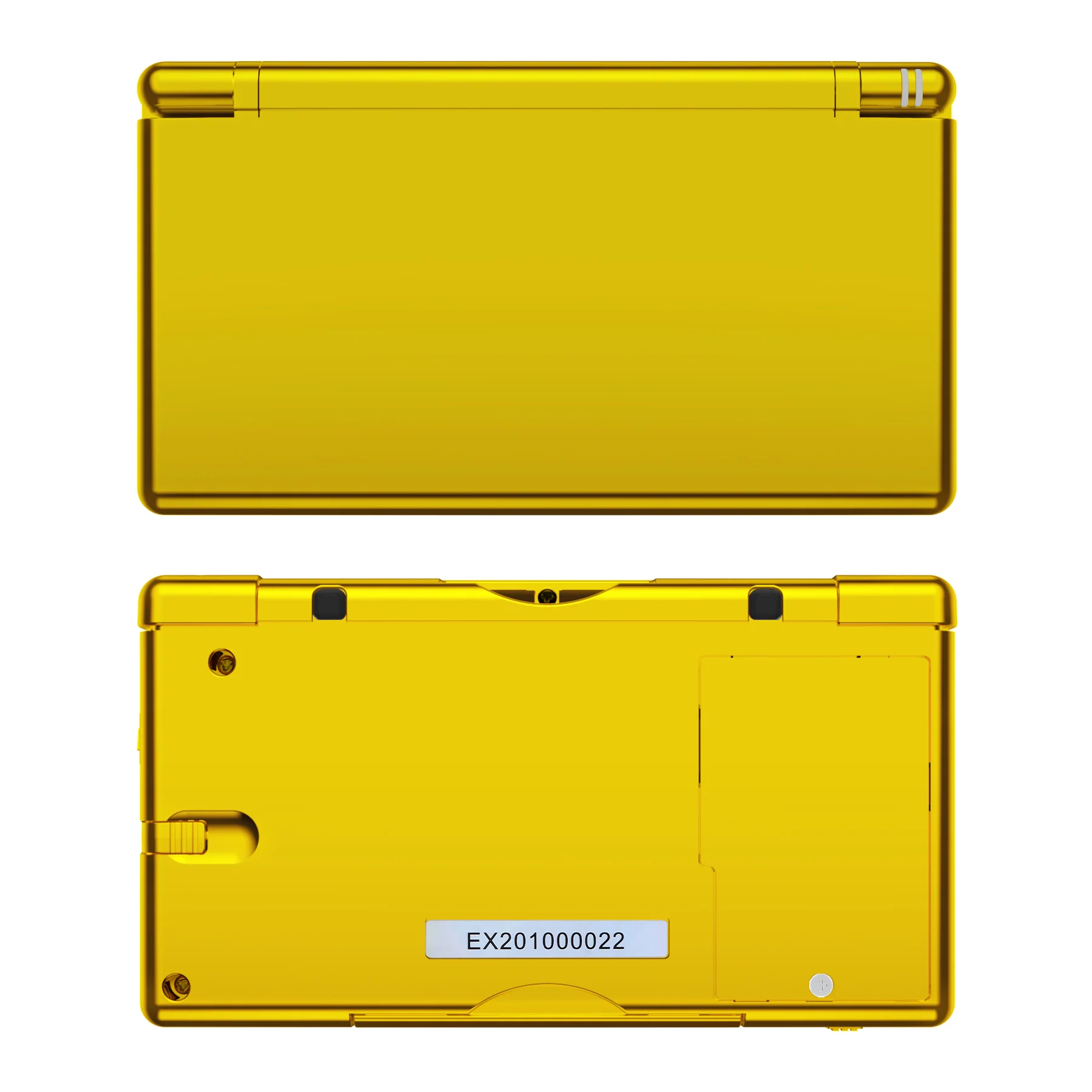 eXtremeRate Replacement Full Housing Shell & Buttons with Screen Lens for Nintendo DS Lite NDSL - Chrome Gold - Image 2