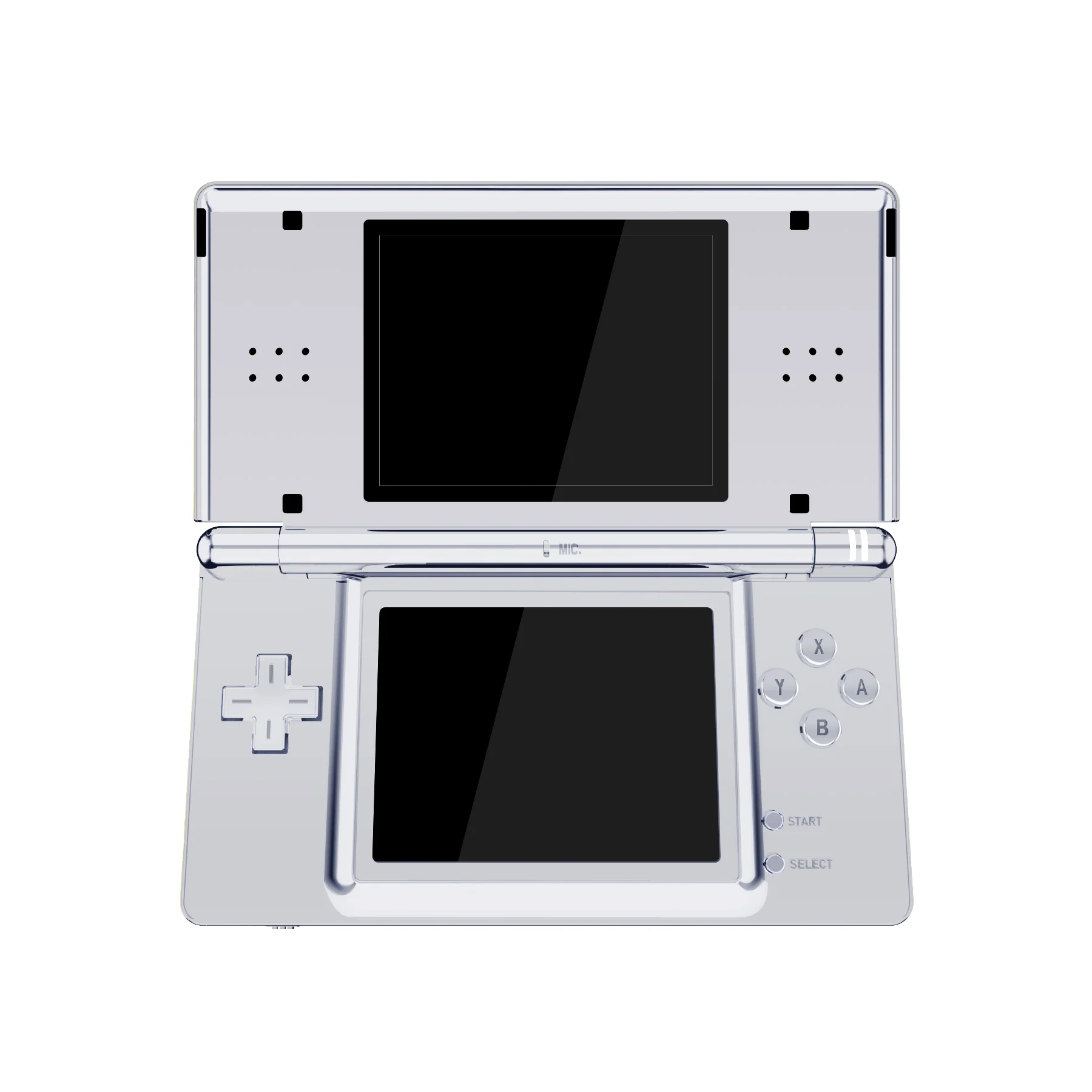 eXtremeRate Replacement Full Housing Shell & Buttons with Screen Lens for Nintendo DS Lite NDSL - Chrome Silver - Image 3
