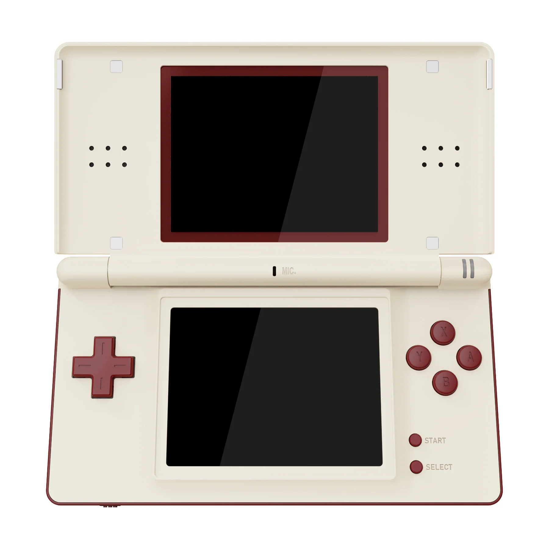 eXtremeRate Replacement Full Housing Shell & Buttons with Screen Lens for Nintendo DS Lite NDSL - Classic FC Style - Image 3
