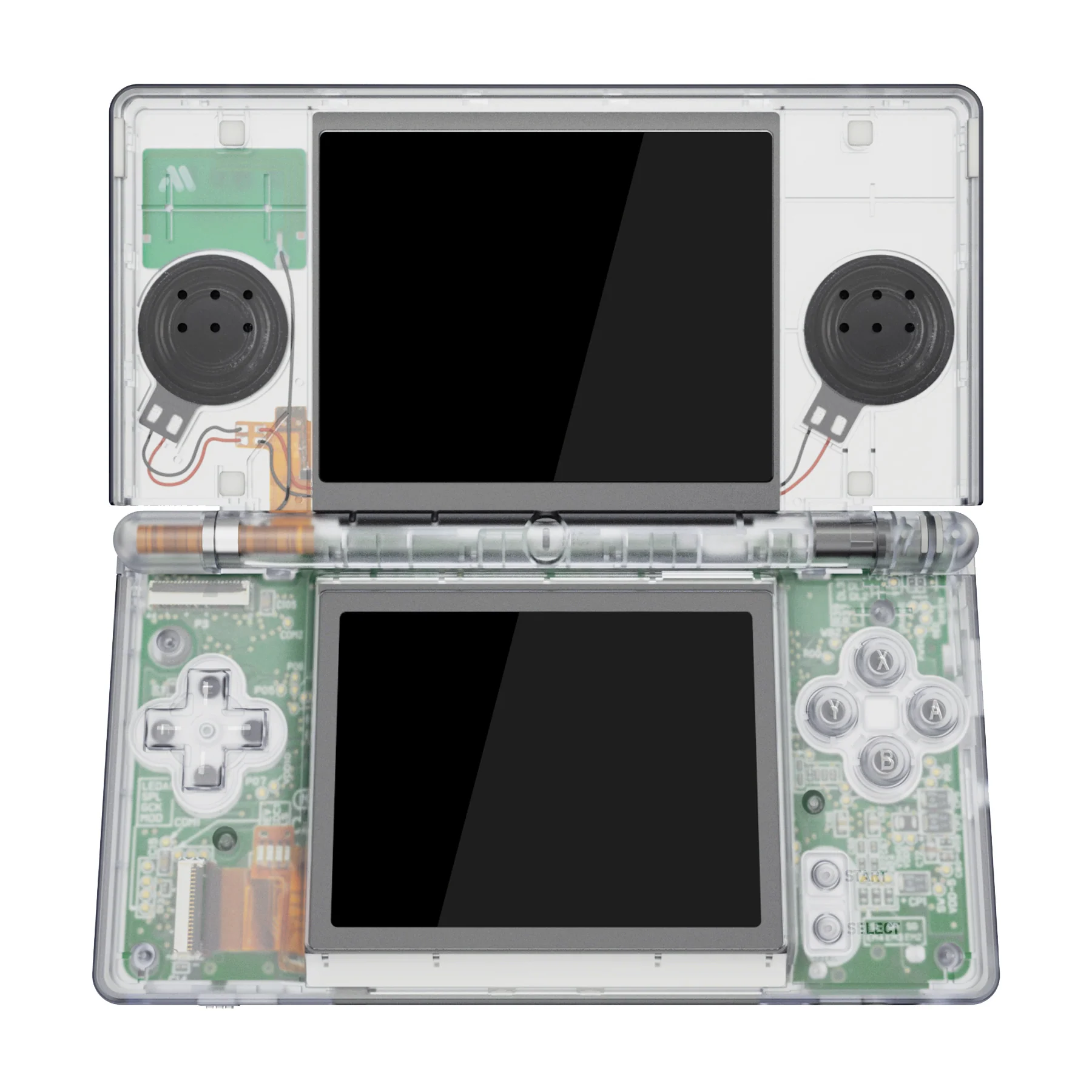 eXtremeRate Replacement Full Housing Shell & Buttons with Screen Lens for Nintendo DS Lite NDSL - Glow in Dark - Green - Image 3