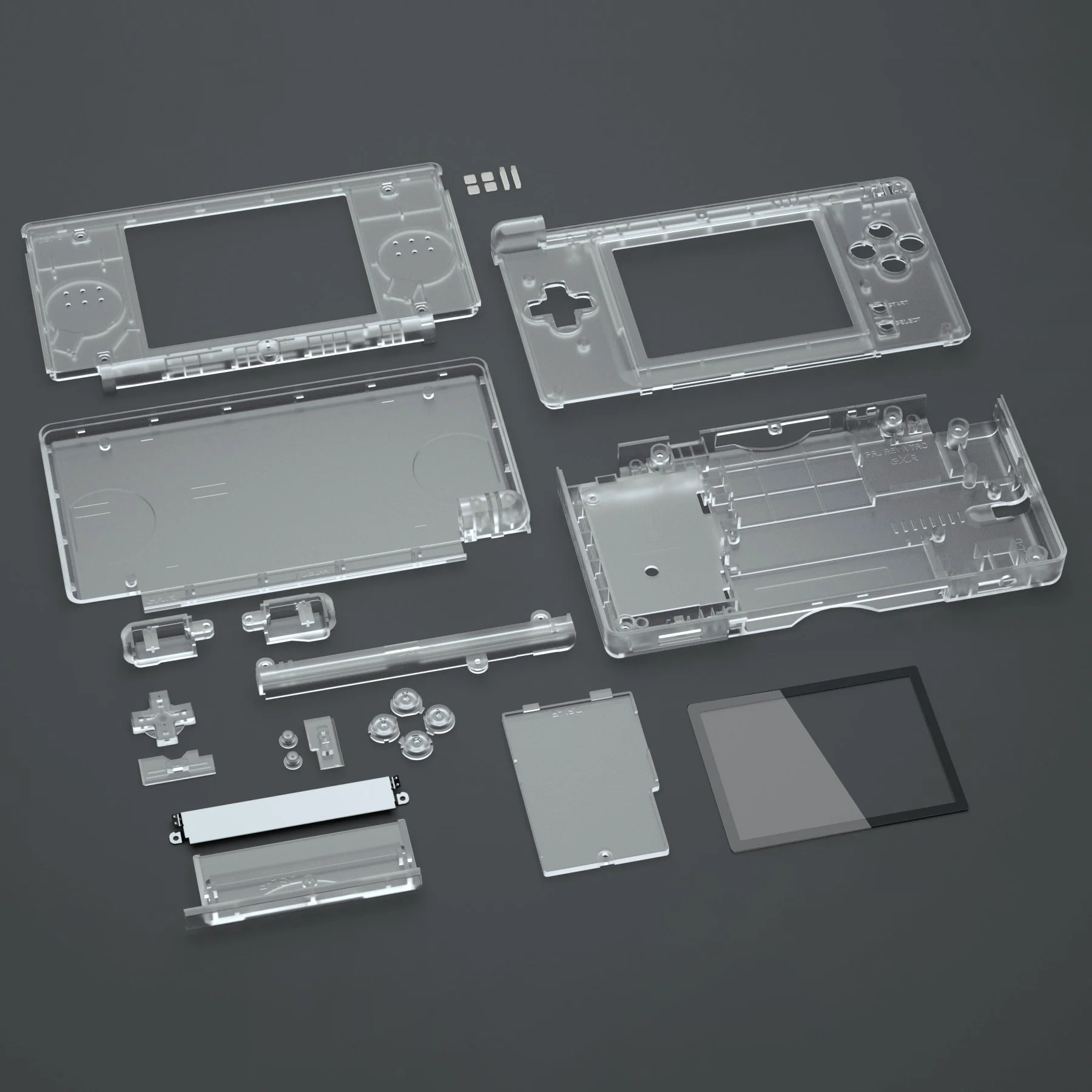 eXtremeRate Replacement Full Housing Shell & Buttons with Screen Lens for Nintendo DS Lite NDSL - Glow in Dark - Green - Image 6