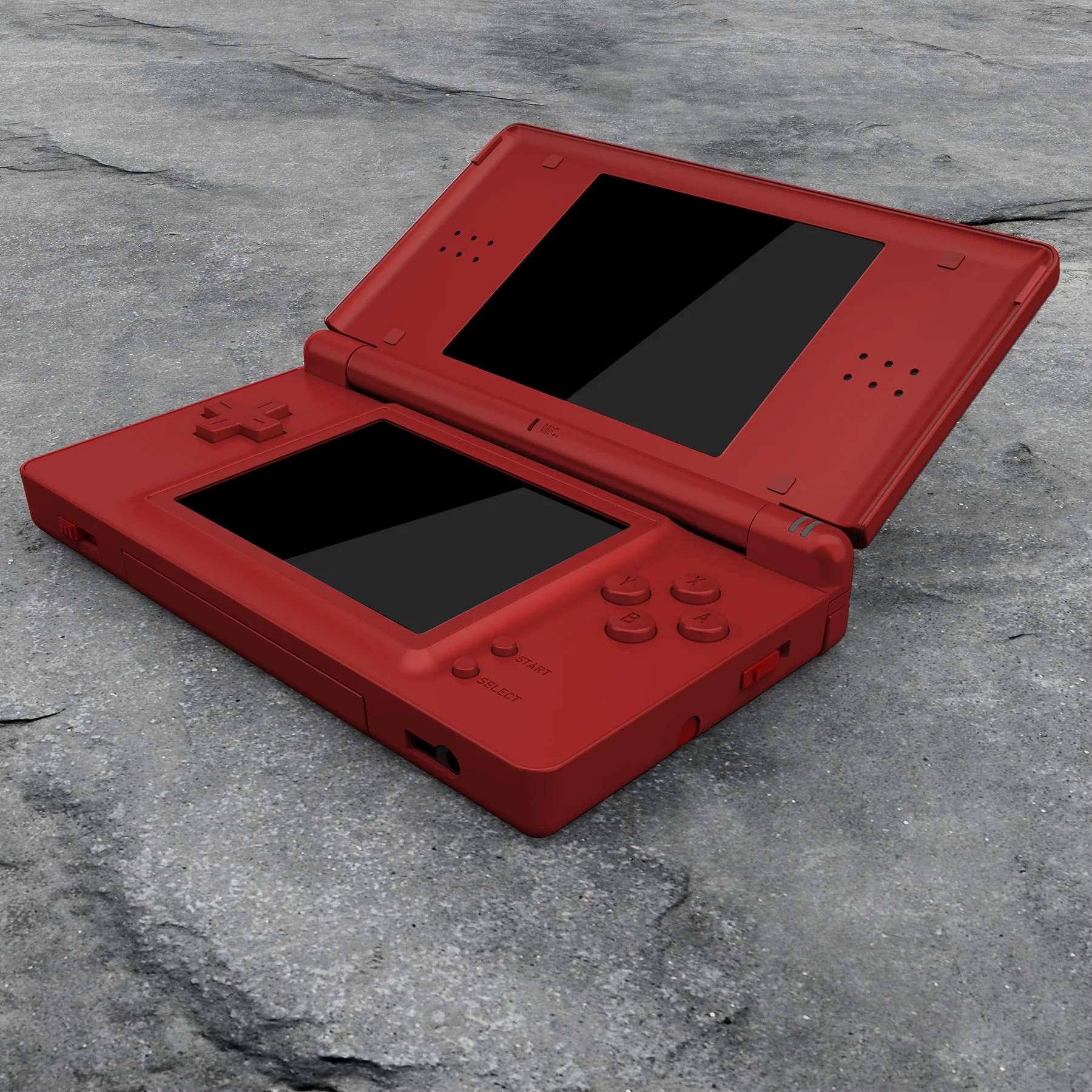 eXtremeRate Replacement Full Housing Shell & Buttons with Screen Lens for Nintendo DS Lite NDSL - Scarlet Red - Image 7