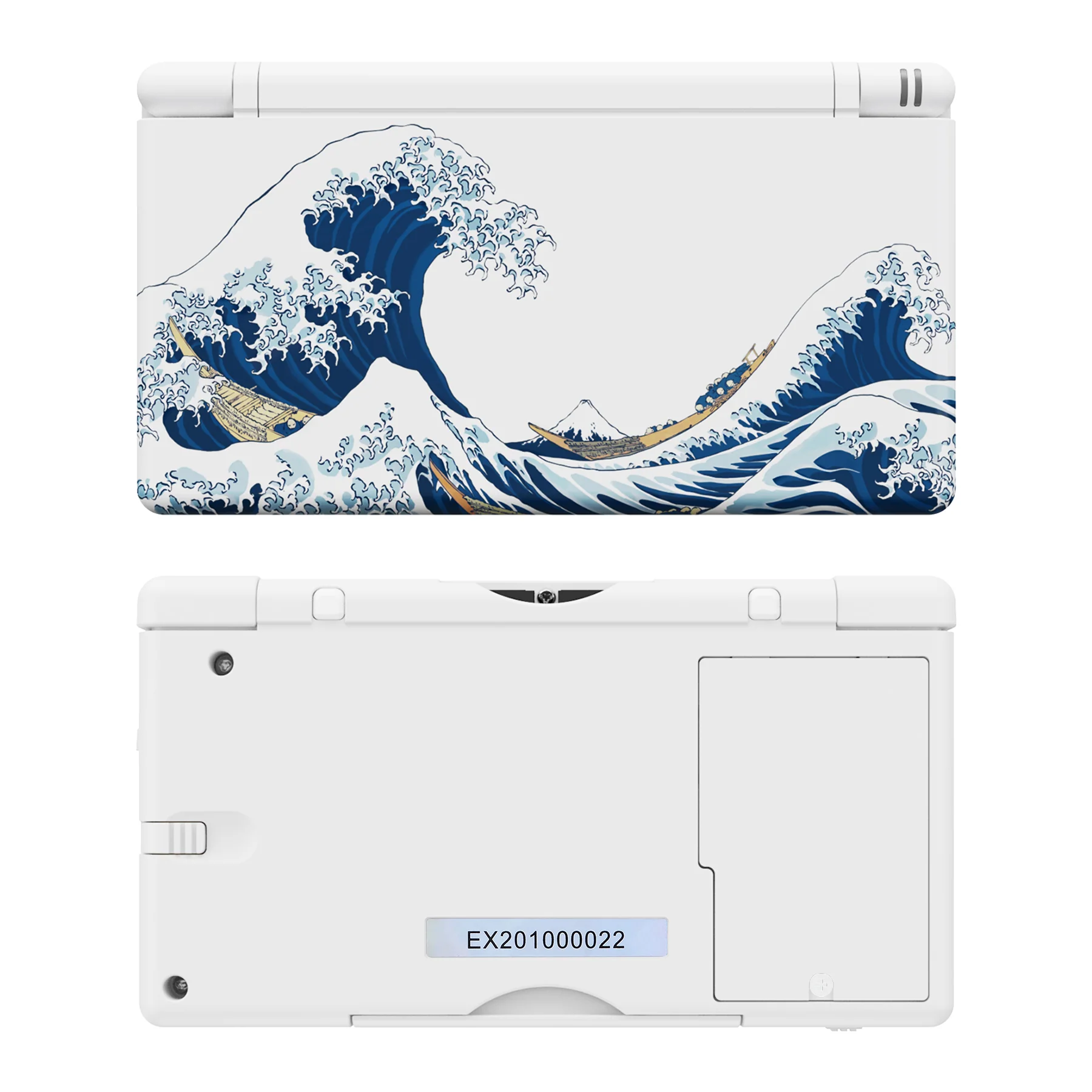 eXtremeRate Replacement Full Housing Shell & Buttons with Screen Lens for Nintendo DS Lite NDSL - The Great Wave - Image 2