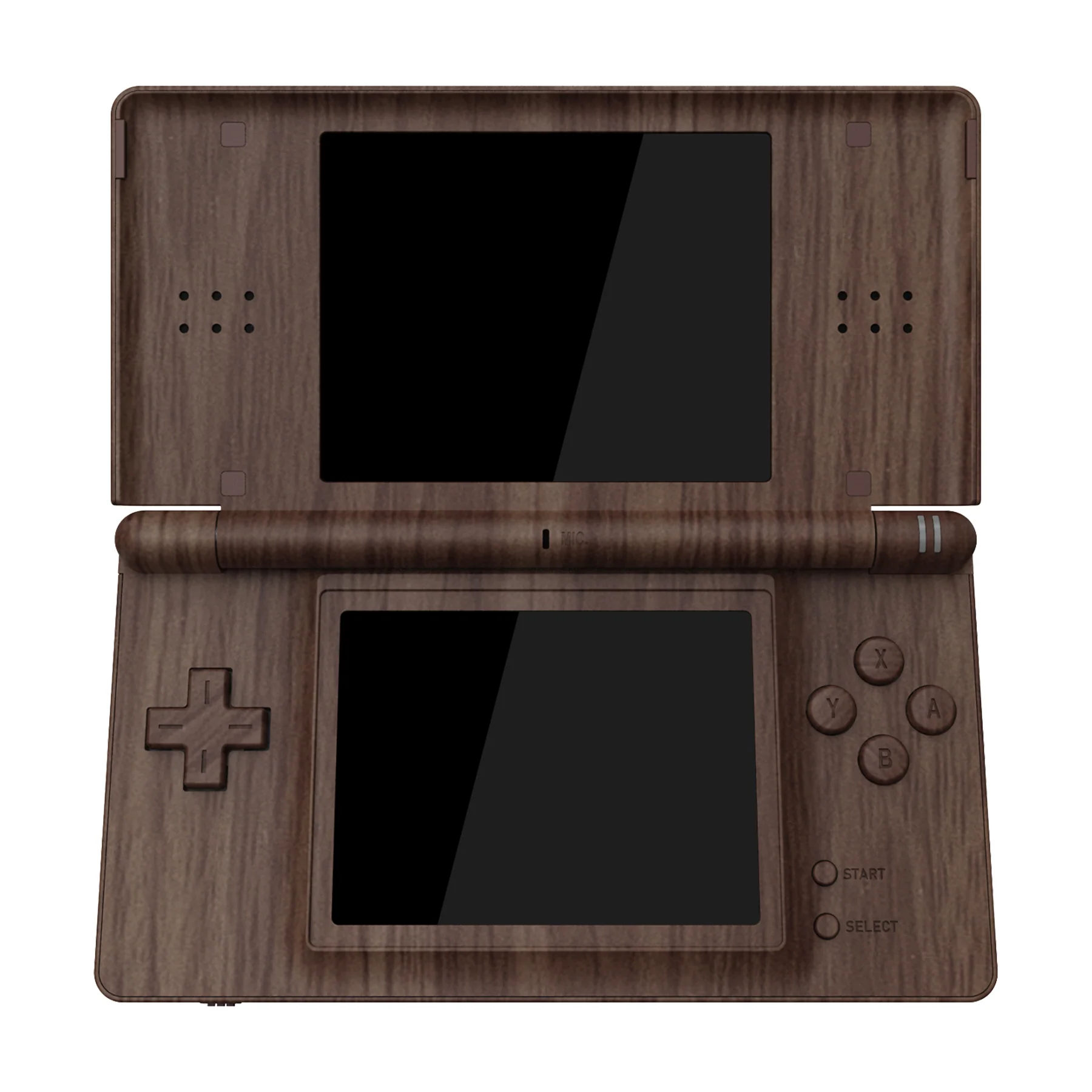 eXtremeRate Replacement Full Housing Shell & Buttons with Screen Lens for Nintendo DS Lite NDSL - Wood Grain - Image 3