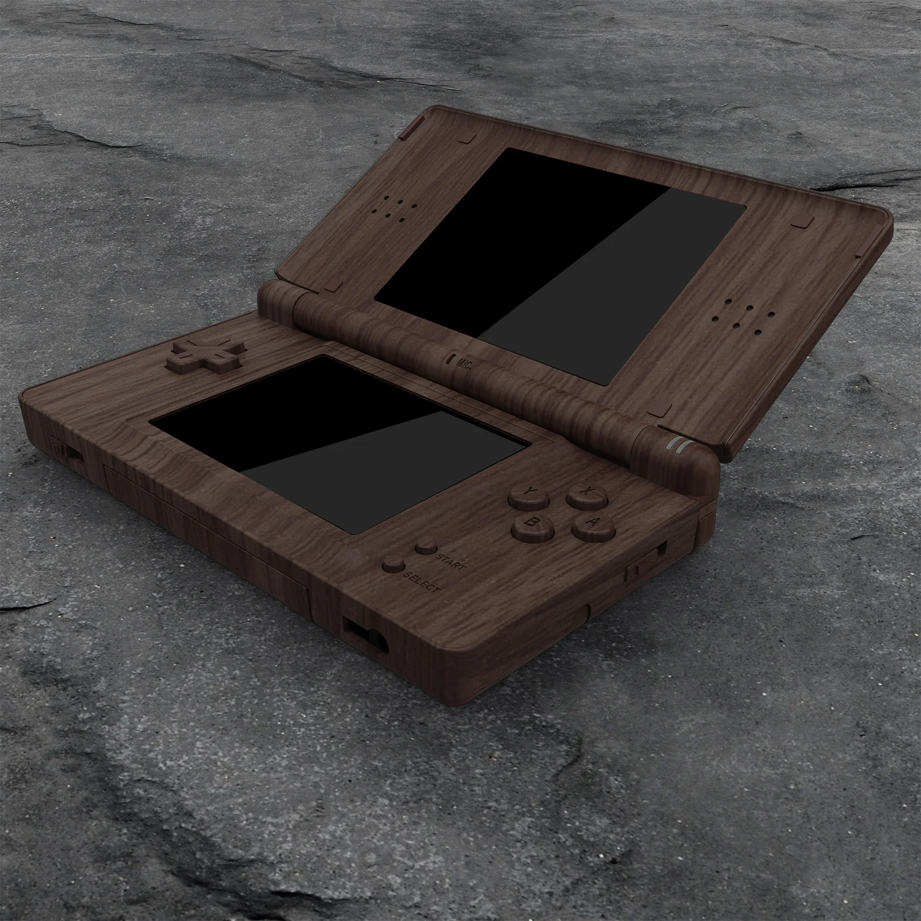 eXtremeRate Replacement Full Housing Shell & Buttons with Screen Lens for Nintendo DS Lite NDSL - Wood Grain - Image 7