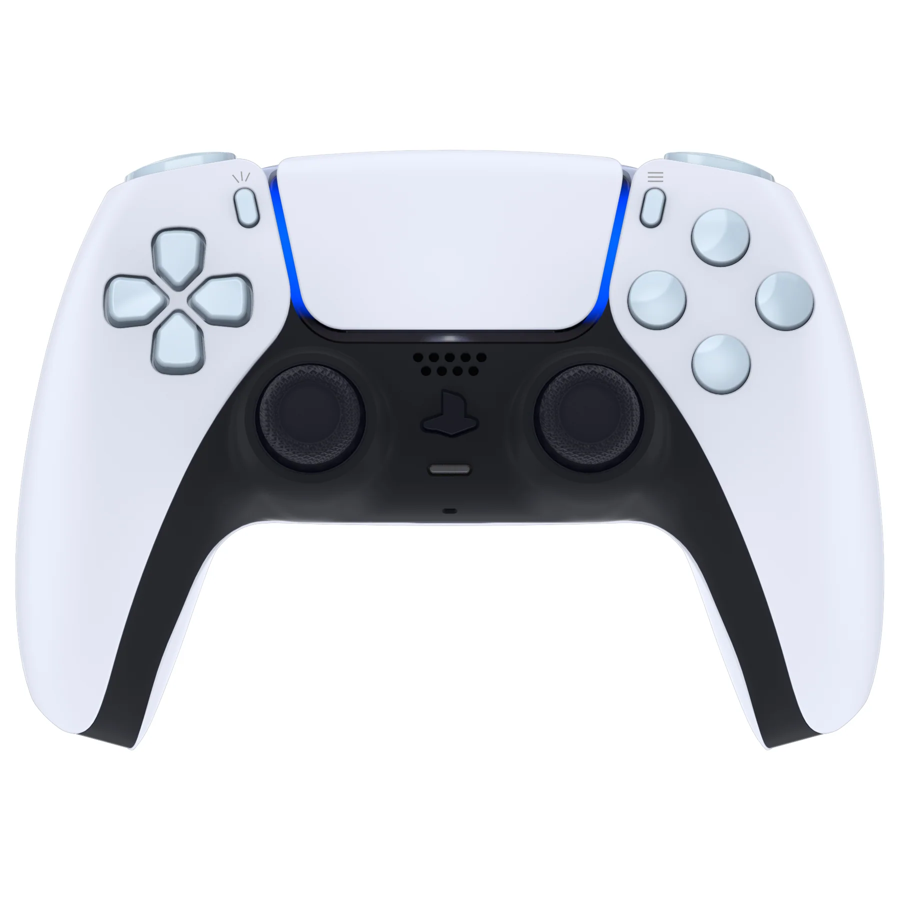 eXtremeRate Replacement Full Set Buttons Compatible with PS5 Controller BDM-030/040/050/060 - Celadon Green - Image 4