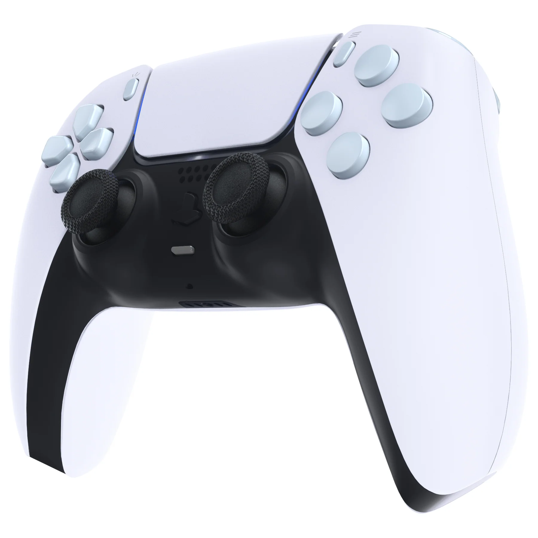 eXtremeRate Replacement Full Set Buttons Compatible with PS5 Controller BDM-030/040/050/060 - Celadon Green - Image 5