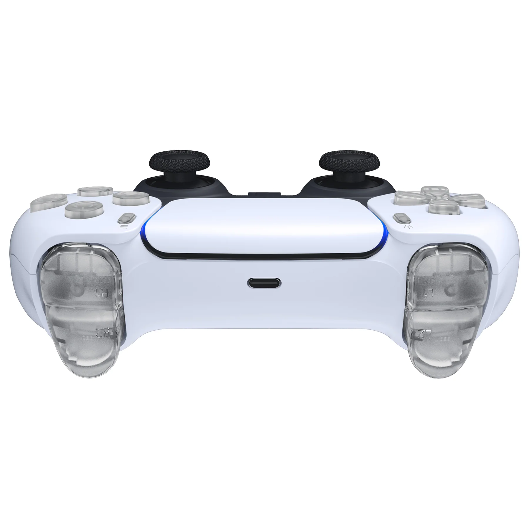 eXtremeRate Replacement Full Set Buttons Compatible with PS5 Controller BDM-030/040/050/060 - Glow in Dark - Green - Image 10