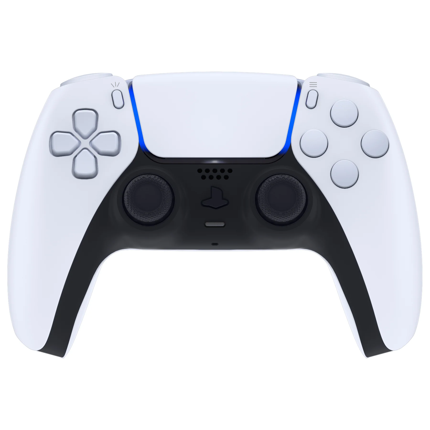 eXtremeRate Replacement Full Set Buttons Compatible with PS5 Controller BDM-030/040/050/060 - Original White - Image 4