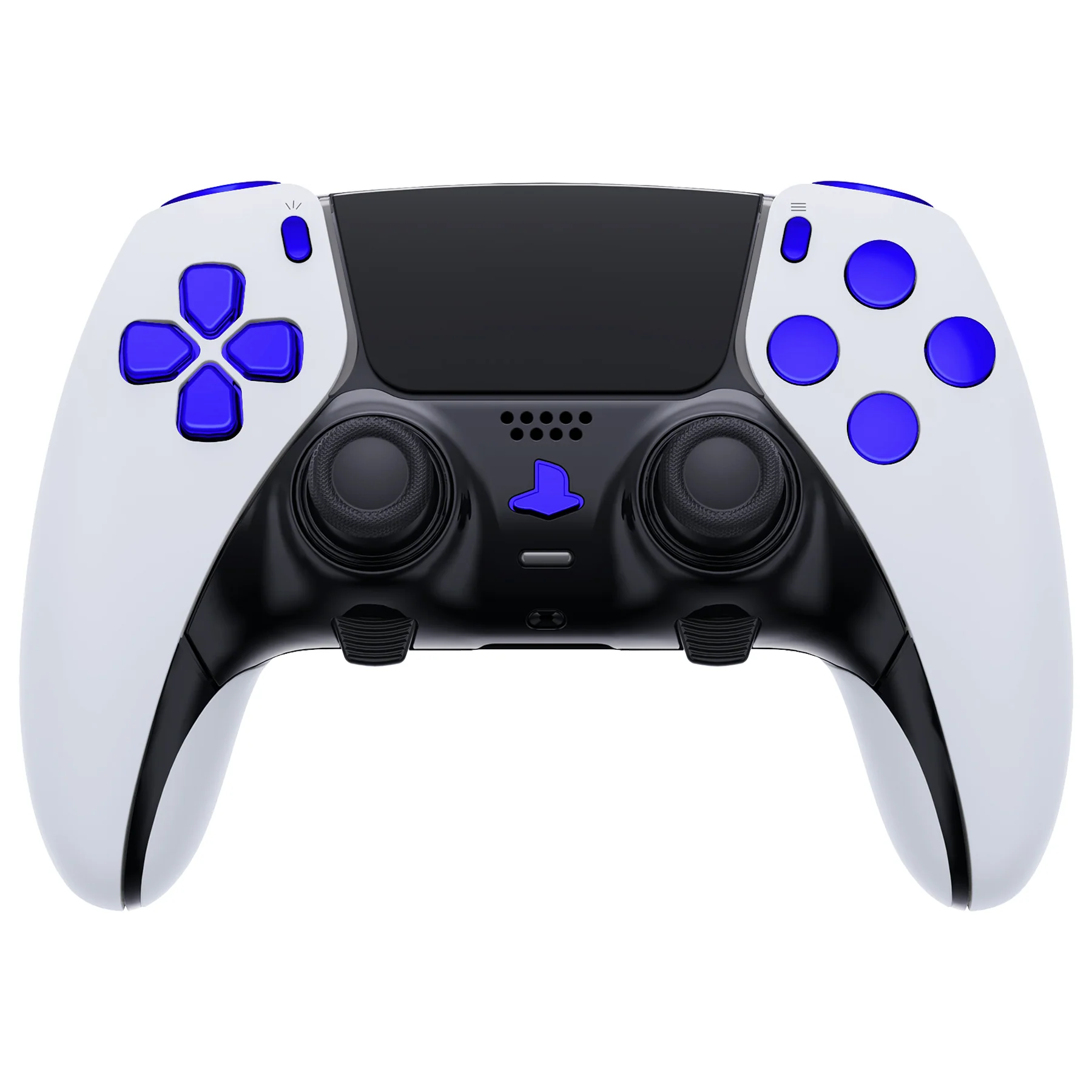 eXtremeRate Replacement Full Set Buttons Compatible with PS5 Edge Controller - Chrome Blue - Image 3