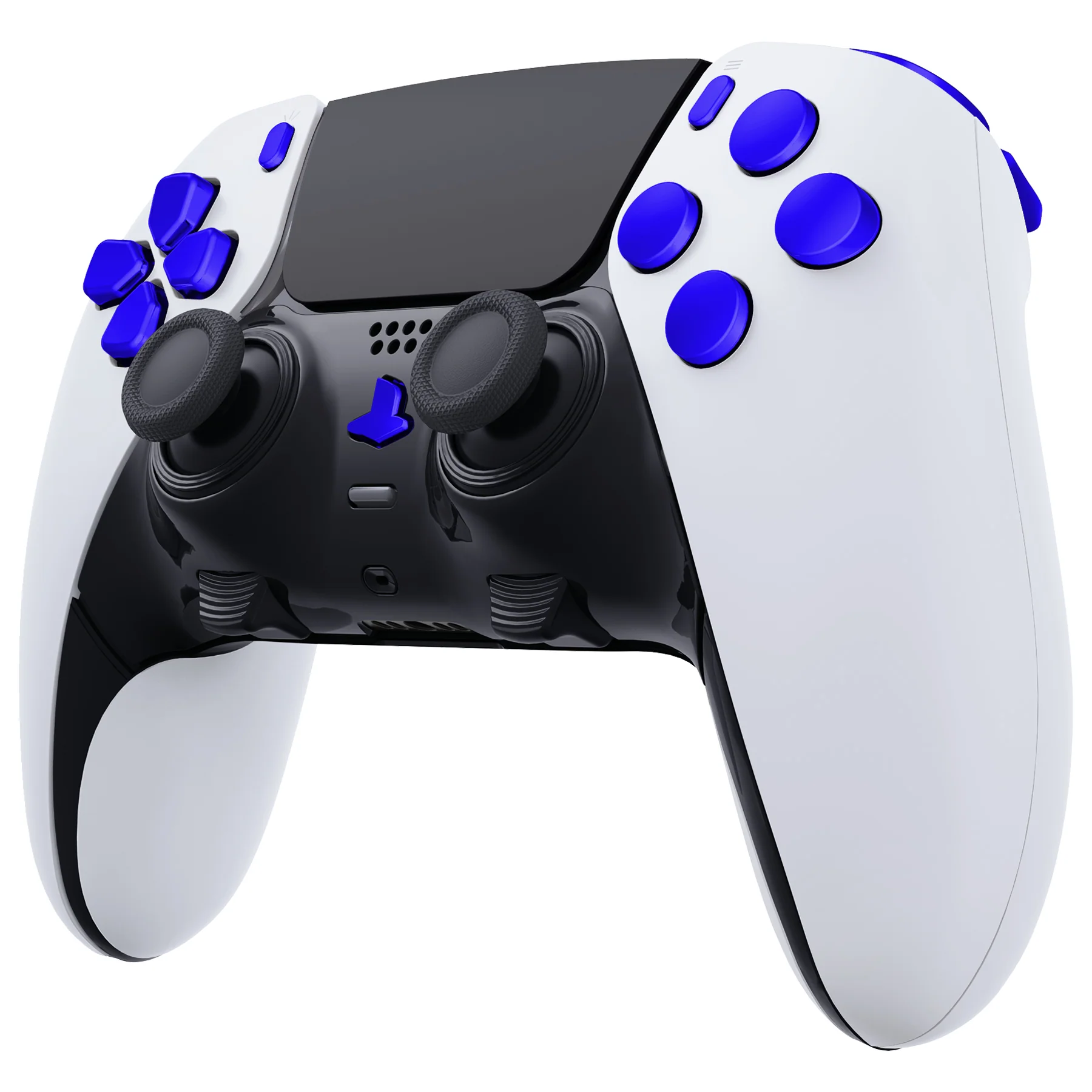 eXtremeRate Replacement Full Set Buttons Compatible with PS5 Edge Controller - Chrome Blue - Image 4
