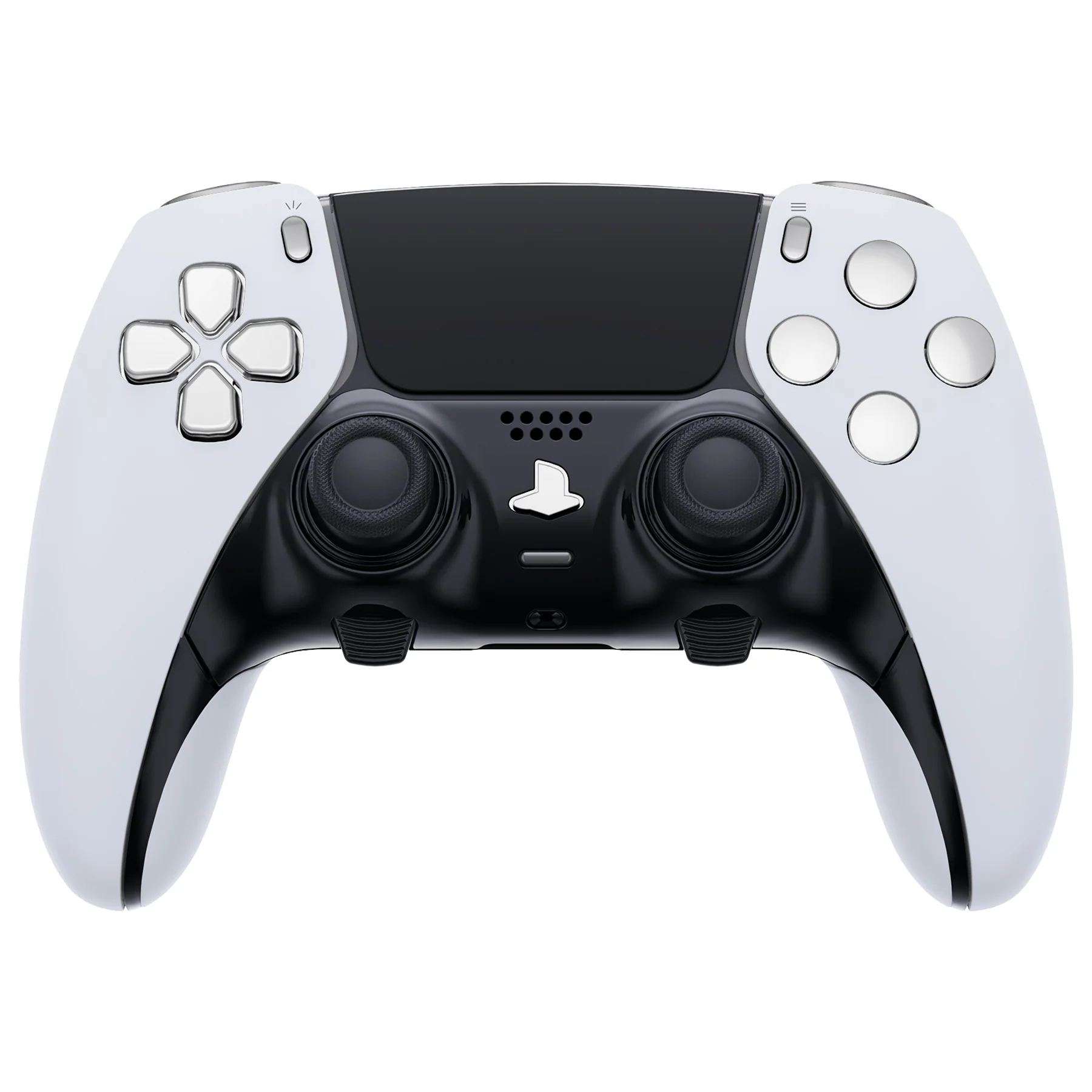 eXtremeRate Replacement Full Set Buttons Compatible with PS5 Edge Controller - Chrome Silver - Image 3