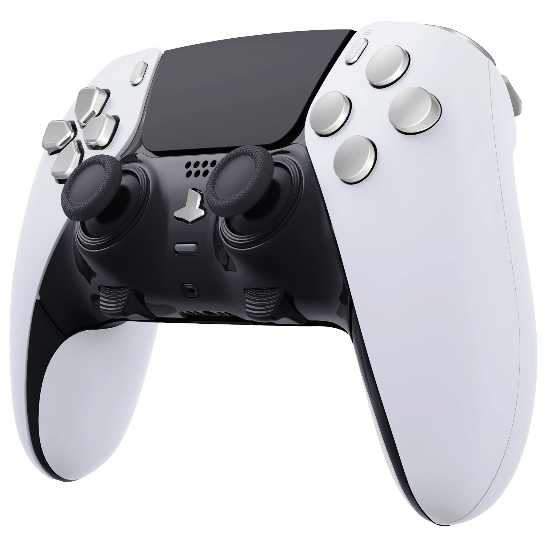 eXtremeRate Replacement Full Set Buttons Compatible with PS5 Edge Controller - Chrome Silver - Image 4