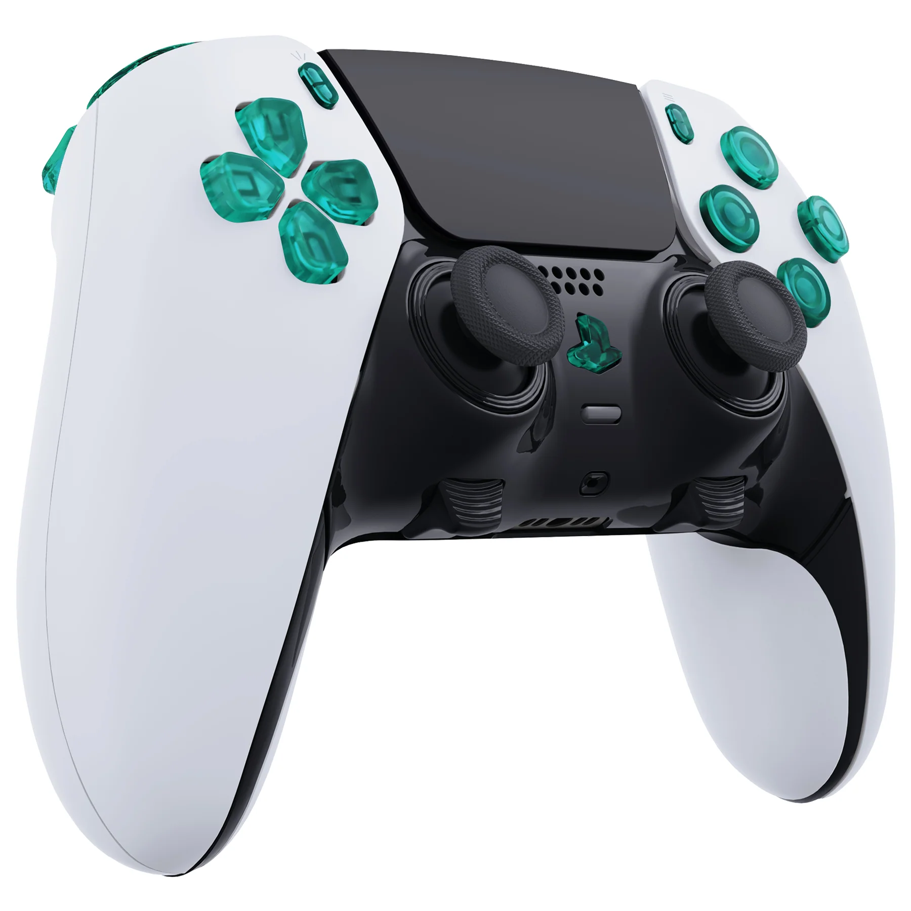 eXtremeRate Replacement Full Set Buttons Compatible with PS5 Edge Controller - Emerald Green - Image 5