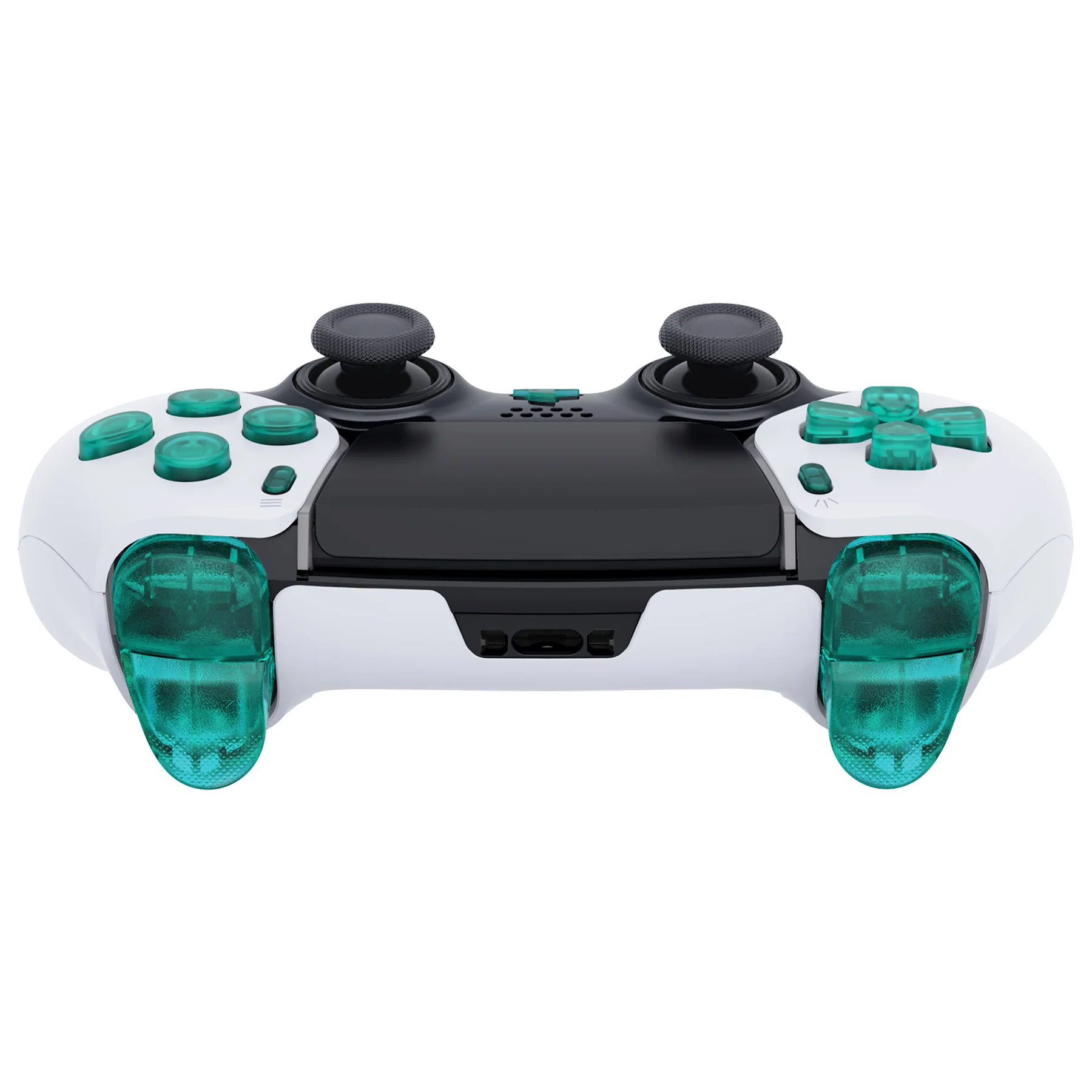 eXtremeRate Replacement Full Set Buttons Compatible with PS5 Edge Controller - Emerald Green - Image 6