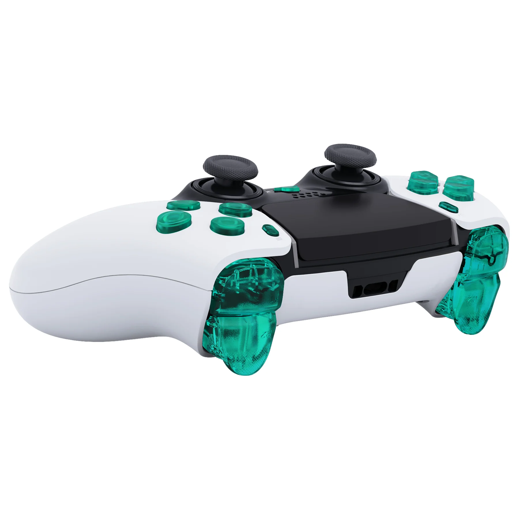 eXtremeRate Replacement Full Set Buttons Compatible with PS5 Edge Controller - Emerald Green - Image 7